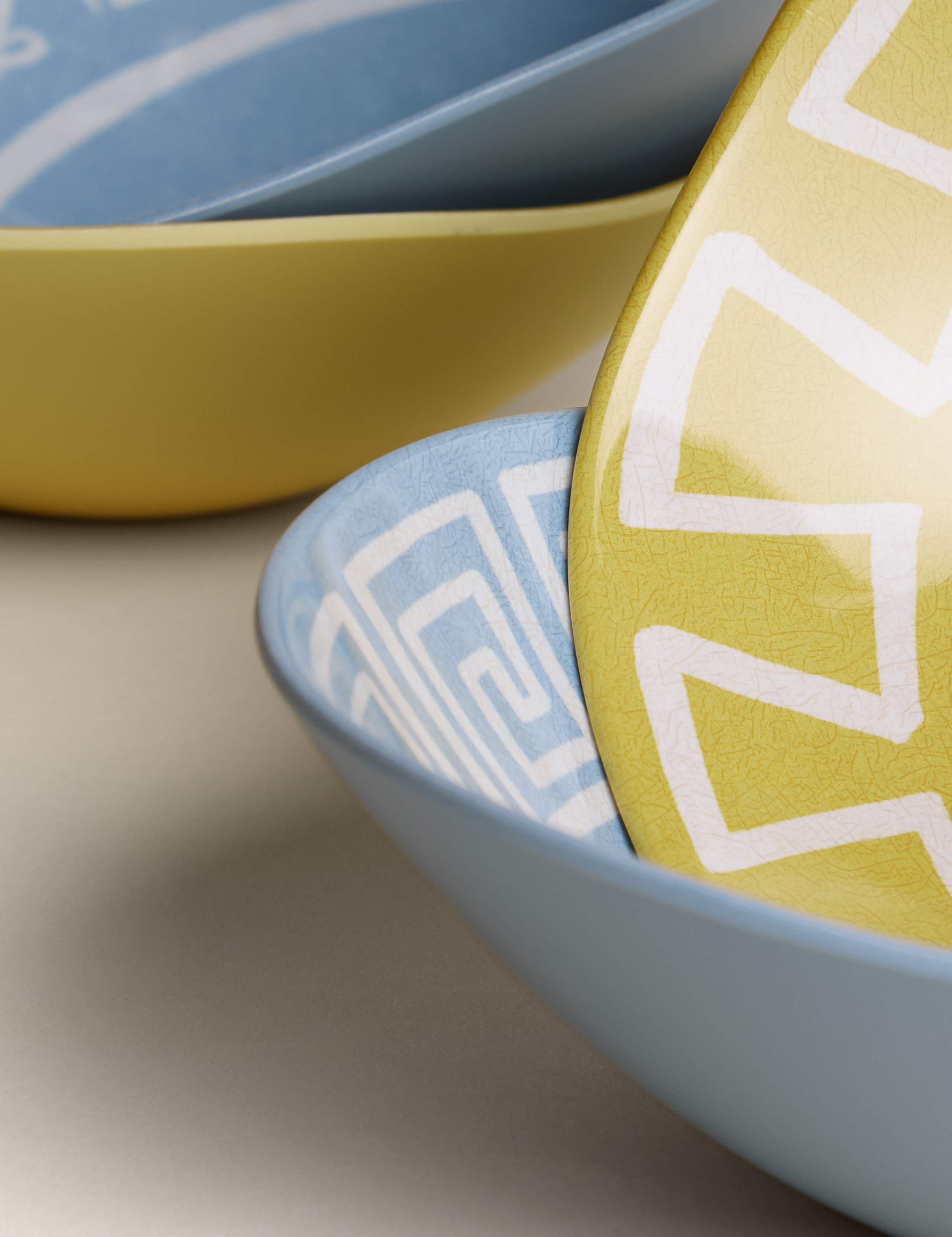 Set of 4 Coastal Picnic Cereal Bowls 2 of 6