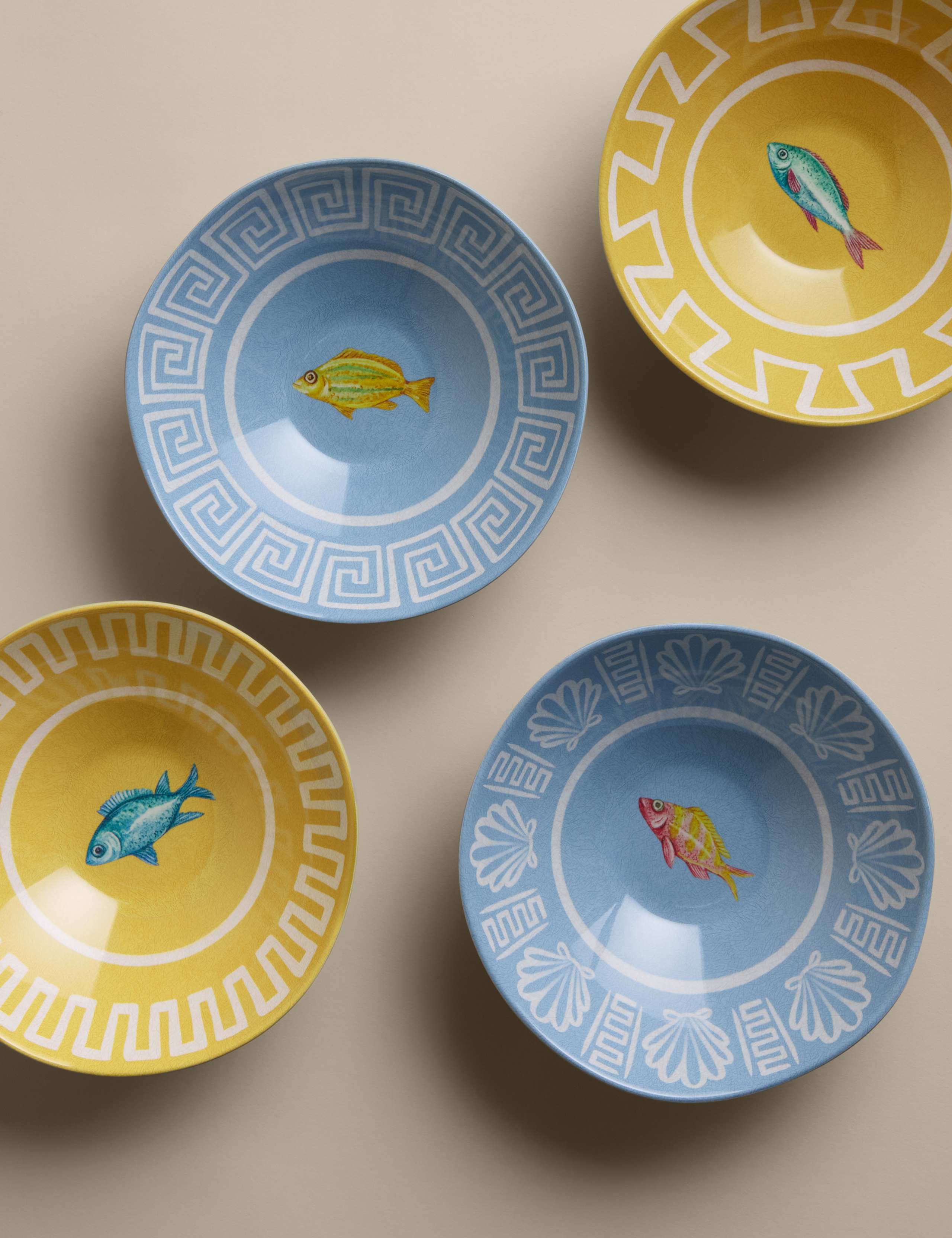 Set of 4 Coastal Icon Melamine Cereal Bowls 4 of 6