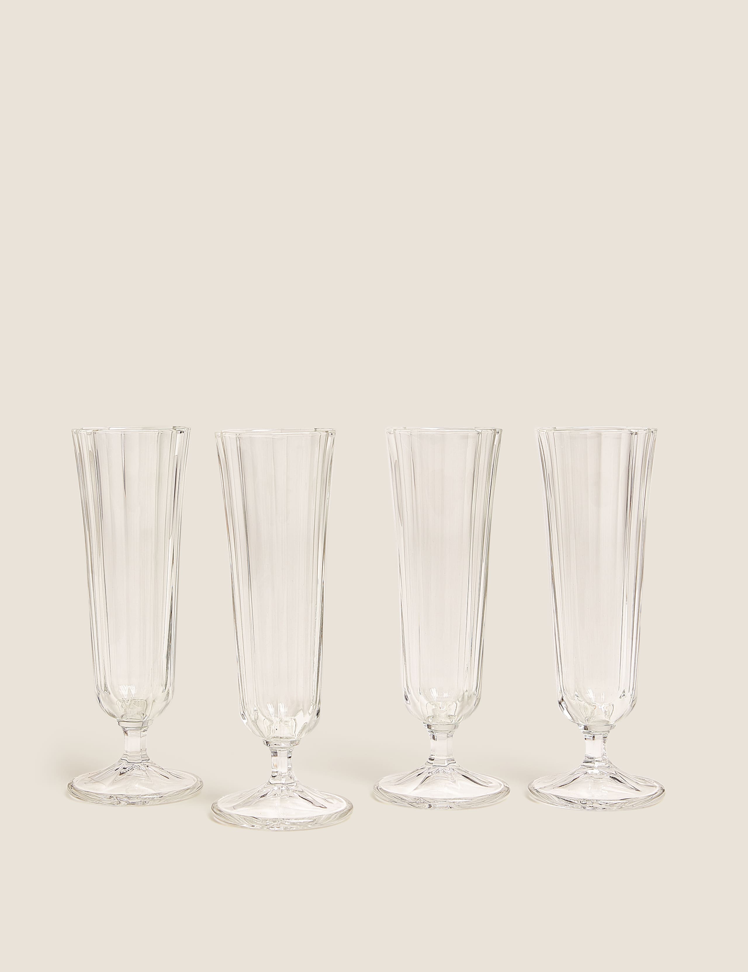 Set of 4 Short Stem Flutes 1 of 3
