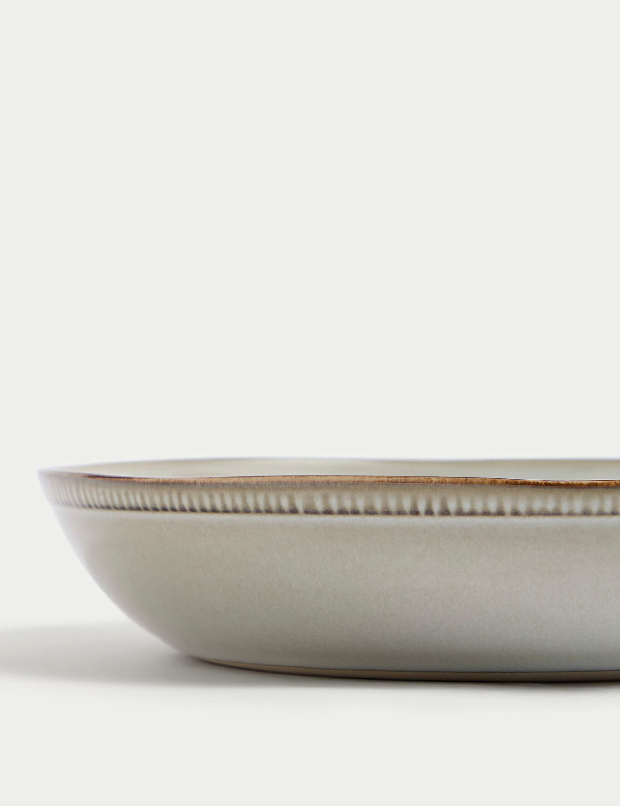 Set of 4 Stoneware Pasta Bowls 5 of 5