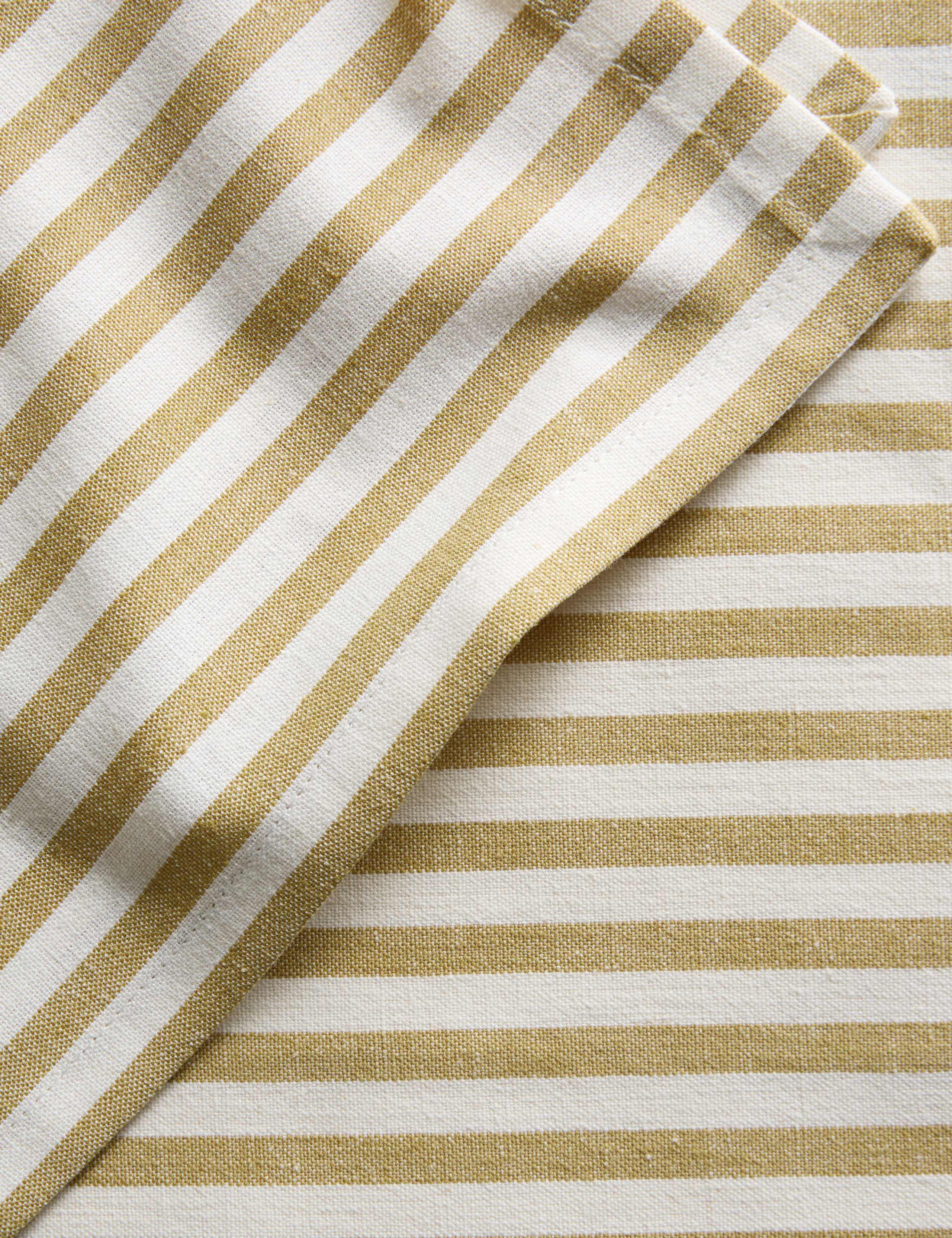Set of 4 Cotton with Linen Thin Stripe Napkins 4 of 4