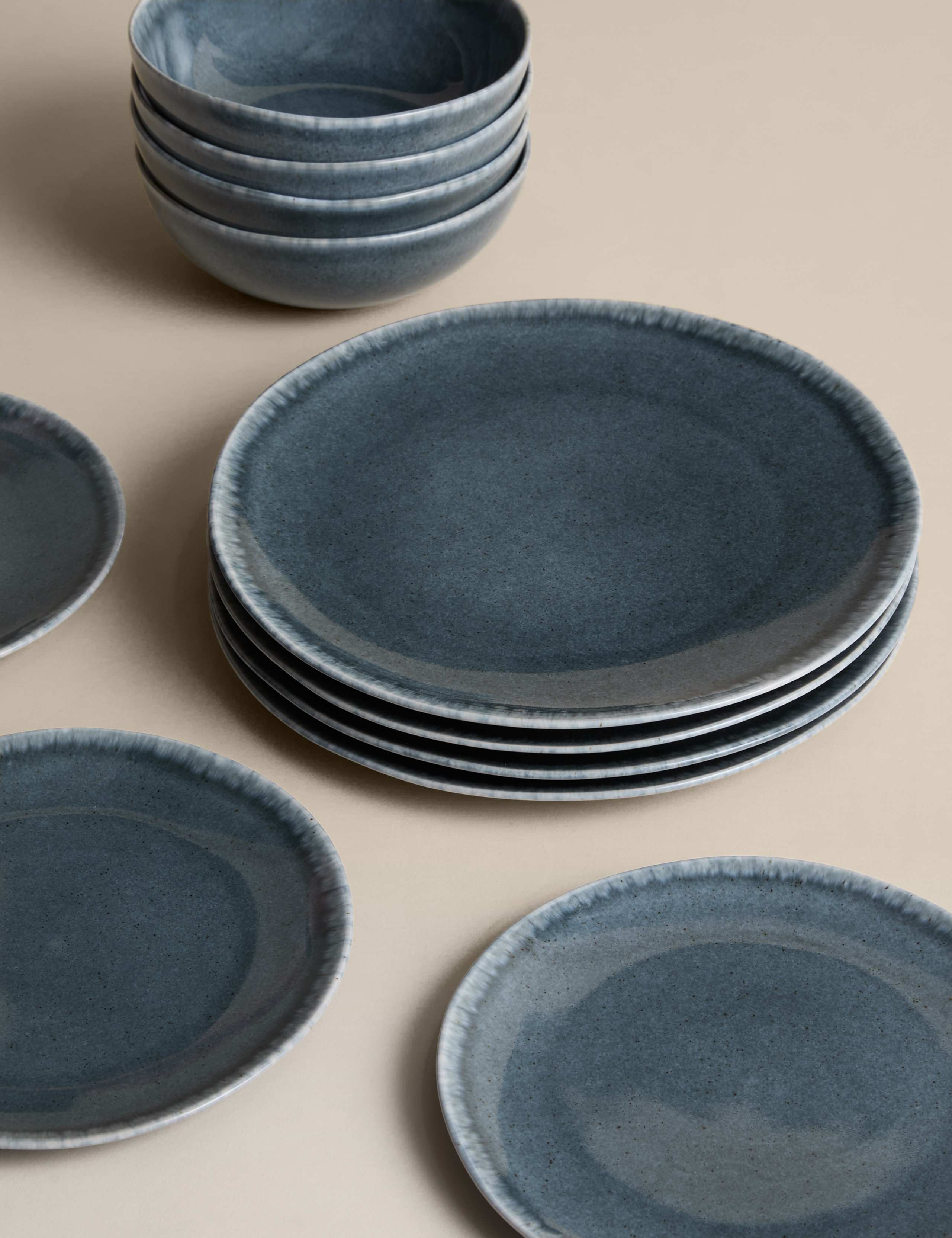 12 Piece Henley Stoneware Dinner Set 4 of 5