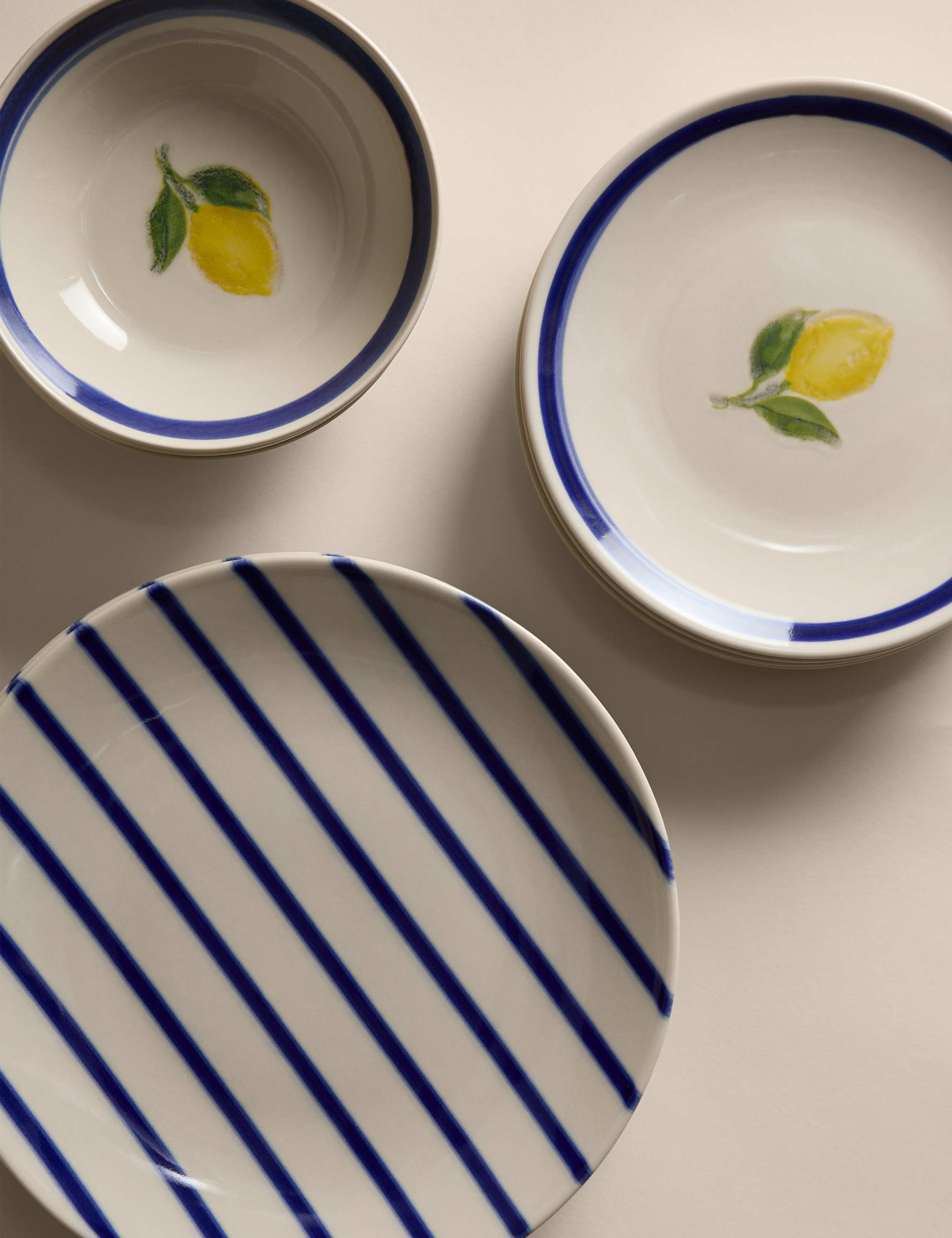 12 Piece Lemon Dinner Set 3 of 5