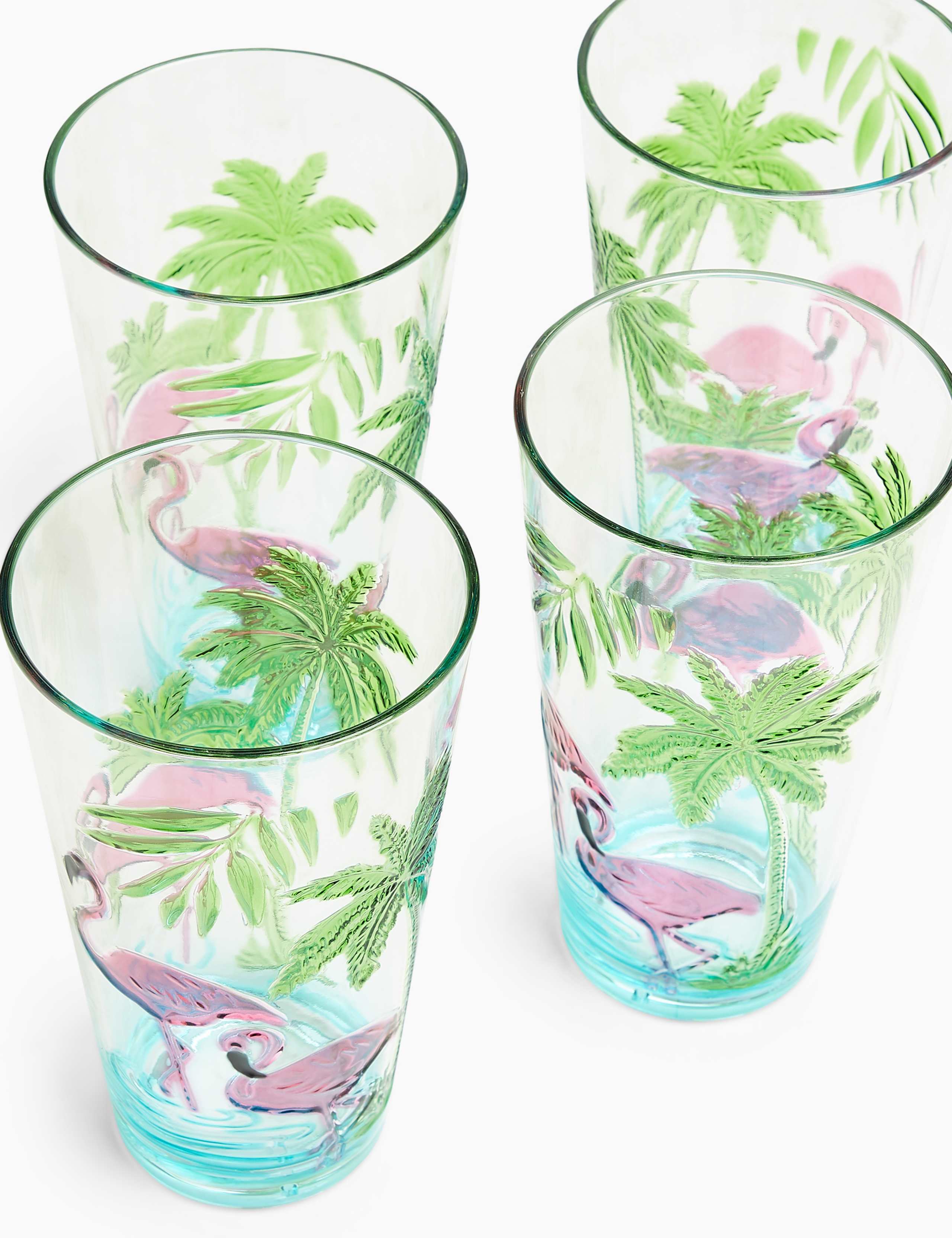 Set of 4 Flamingo Picnic Highballs 2 of 4