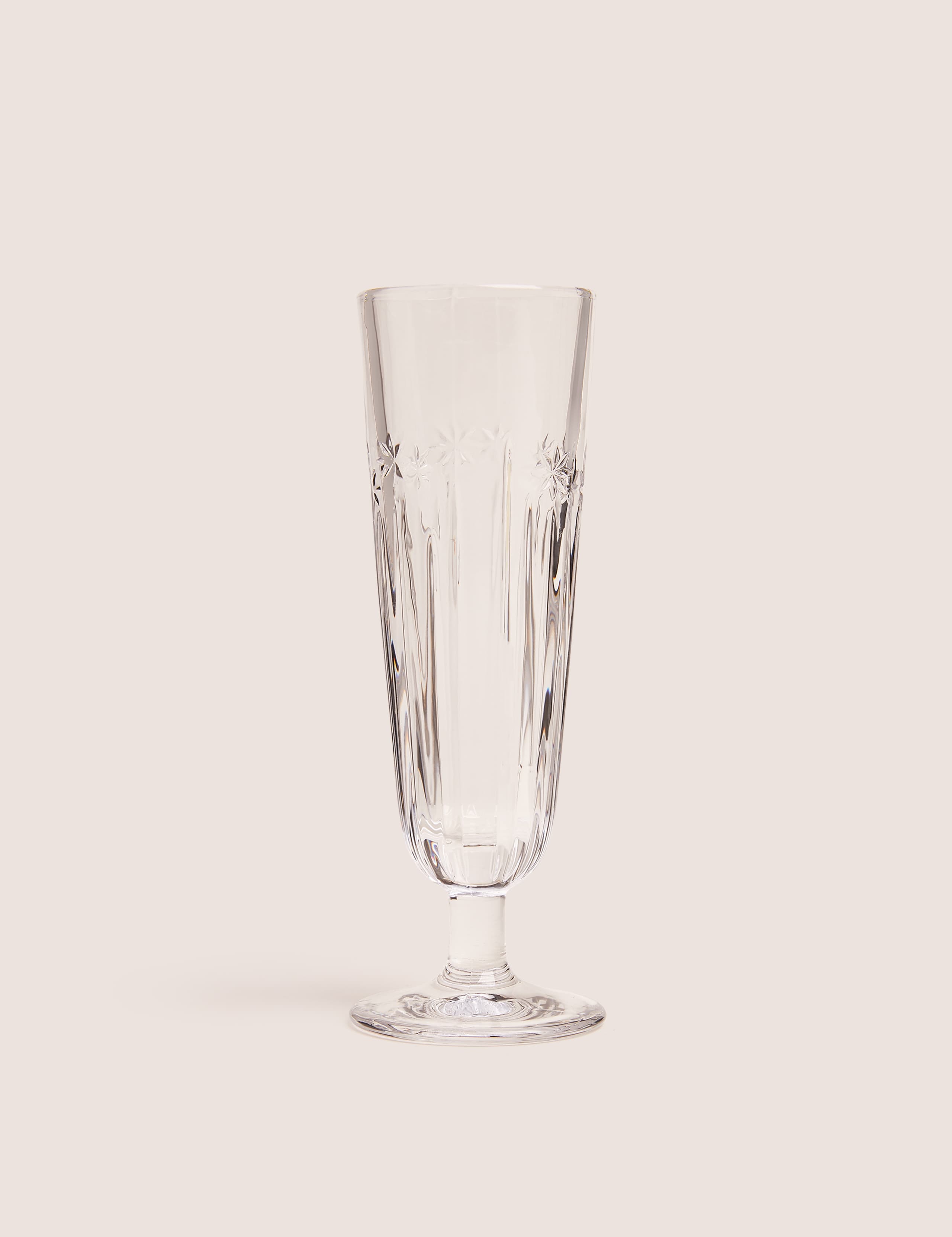 Hollywood Pressed Glass Champagne Flute 1 of 3