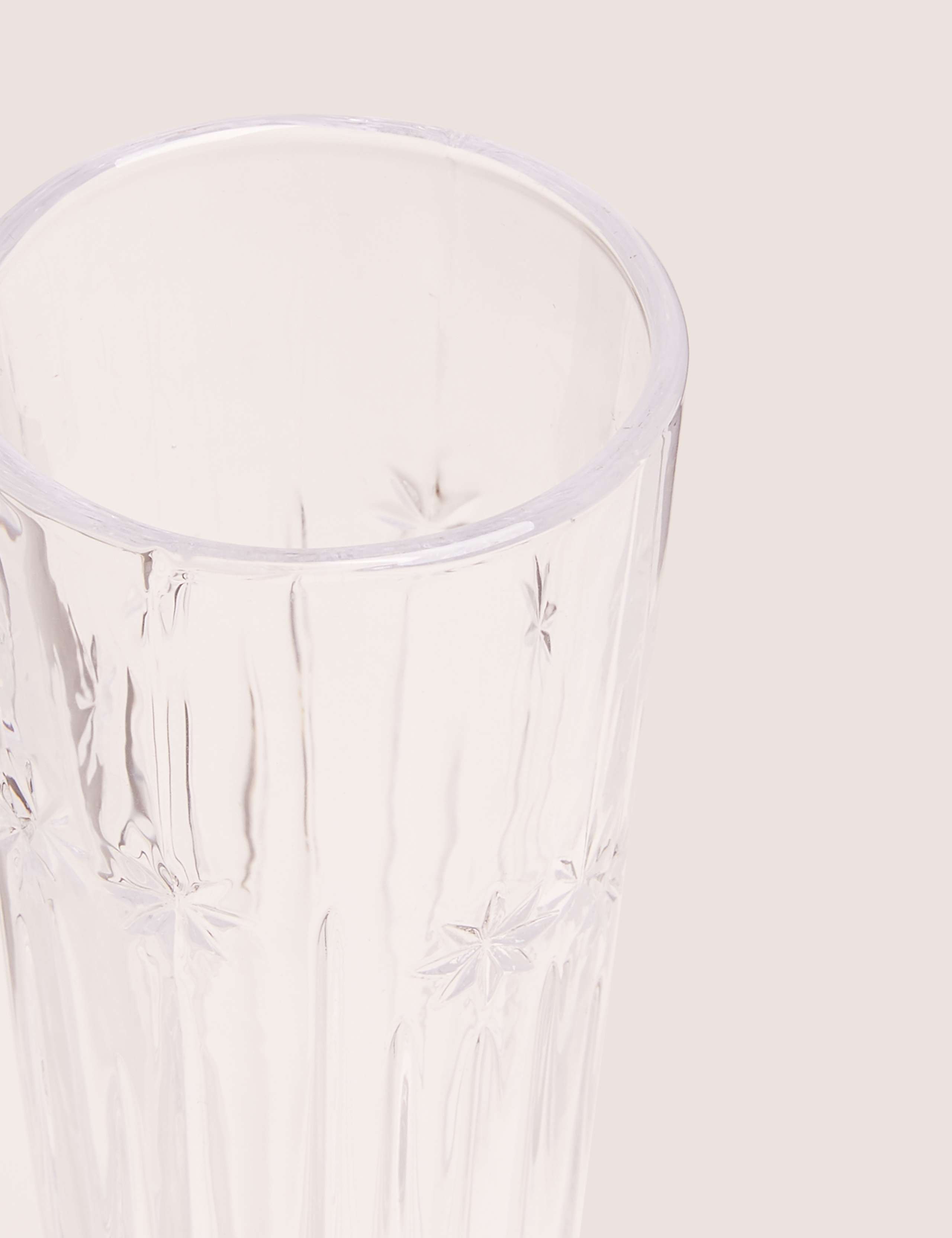 Hollywood Pressed Glass Champagne Flute 2 of 3