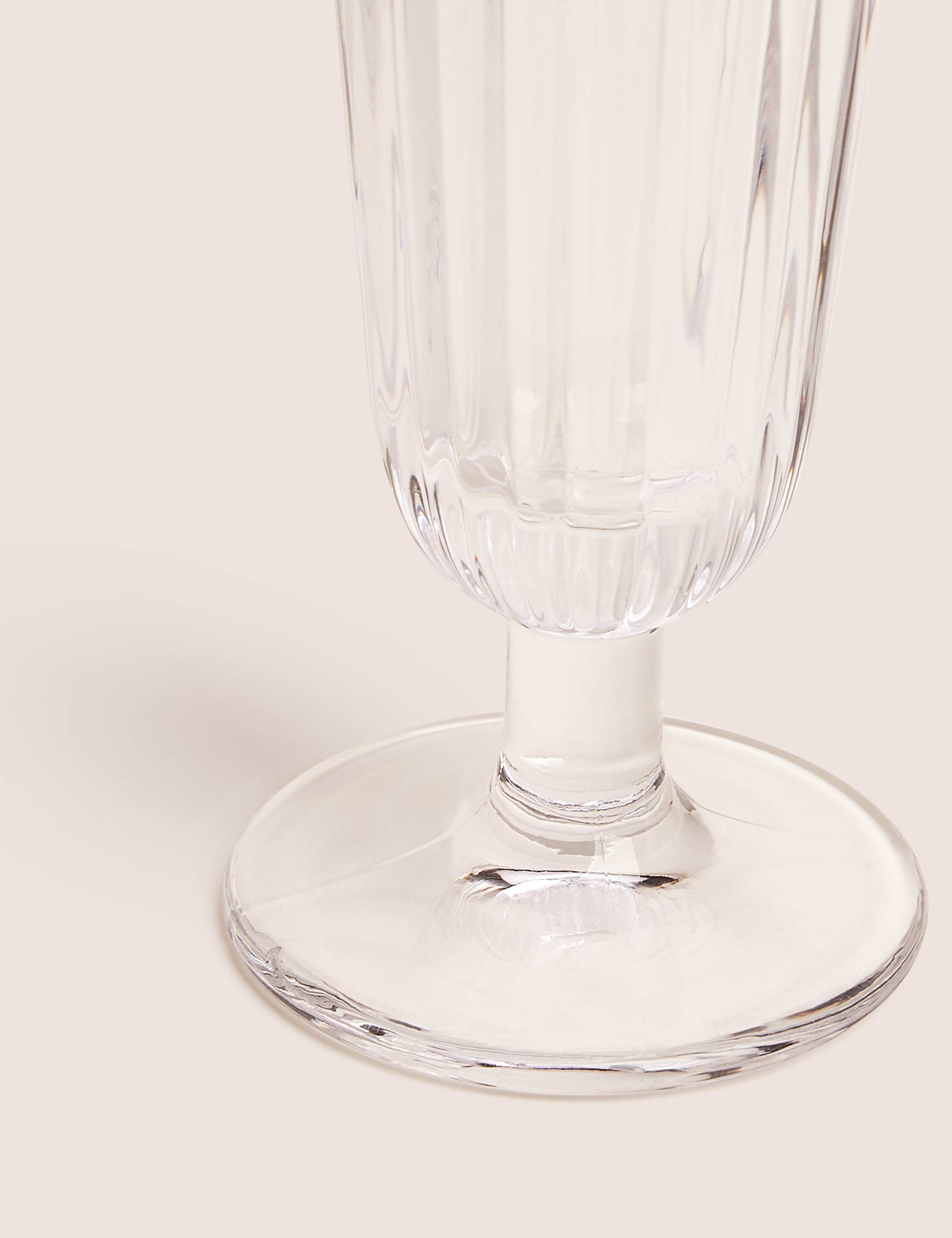 Hollywood Pressed Glass Champagne Flute 3 of 3
