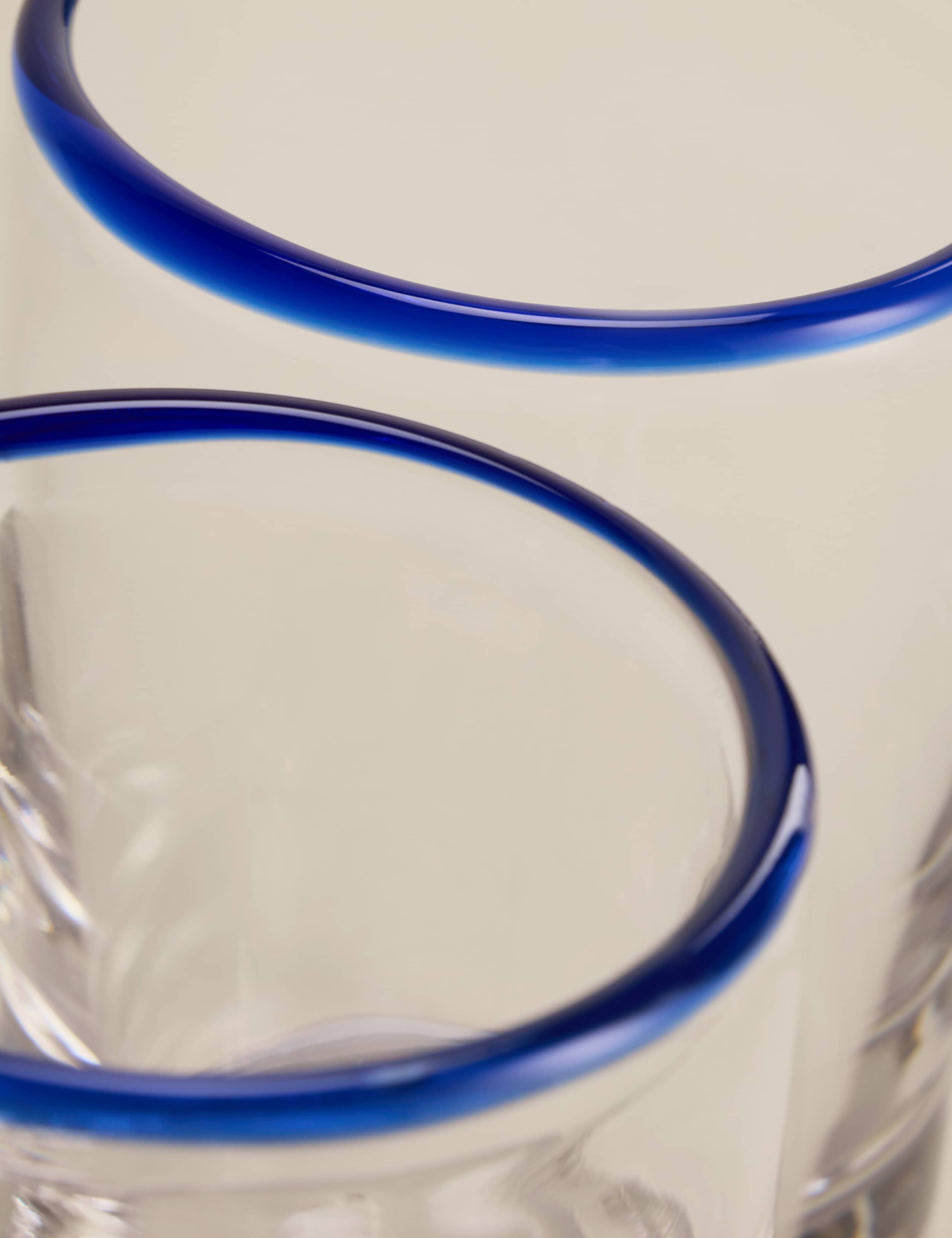 Set of 2 Contrast Rim Hi Ball Glasses 5 of 5