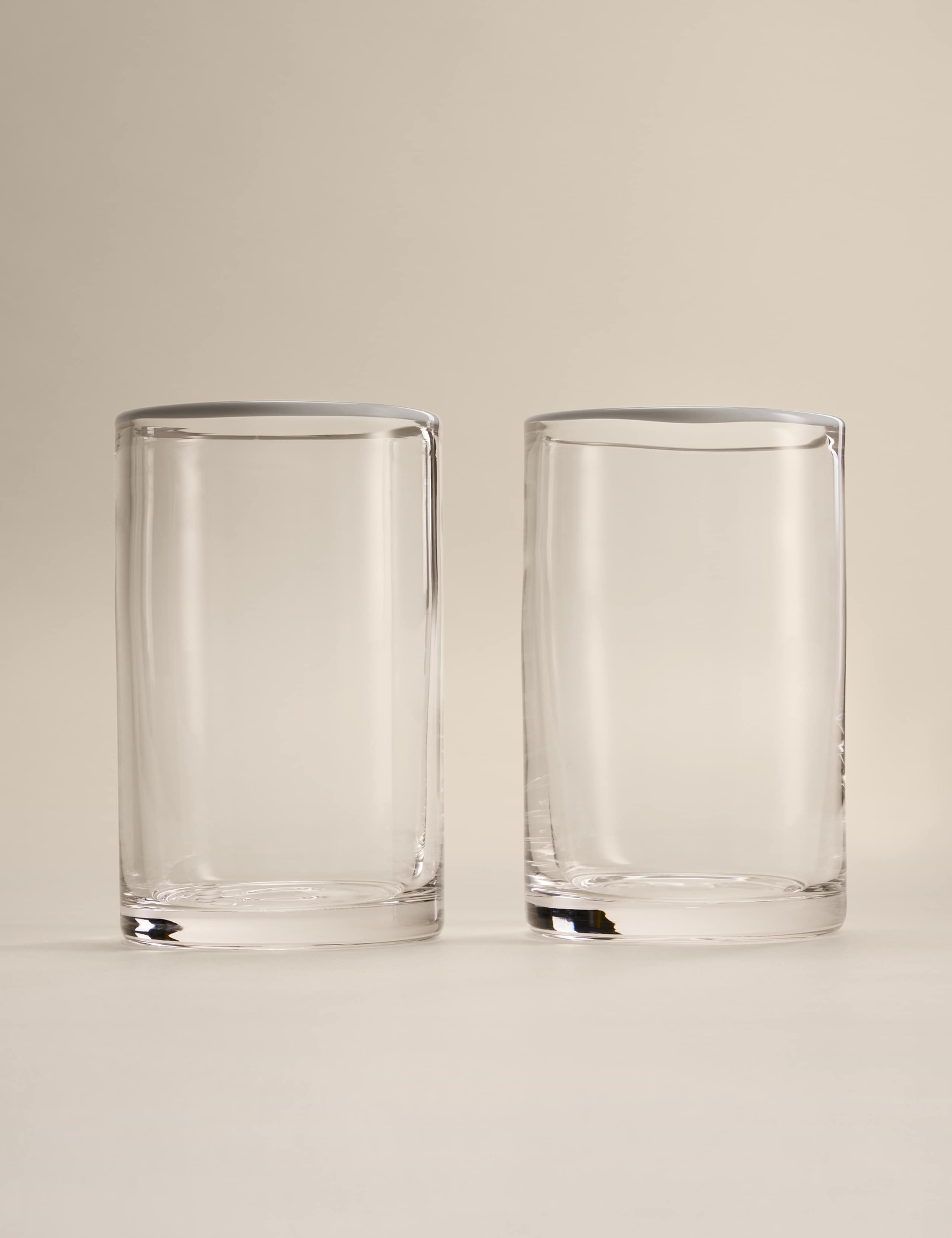 Set of 2 Contrast Rim Hi Ball Glasses 3 of 5