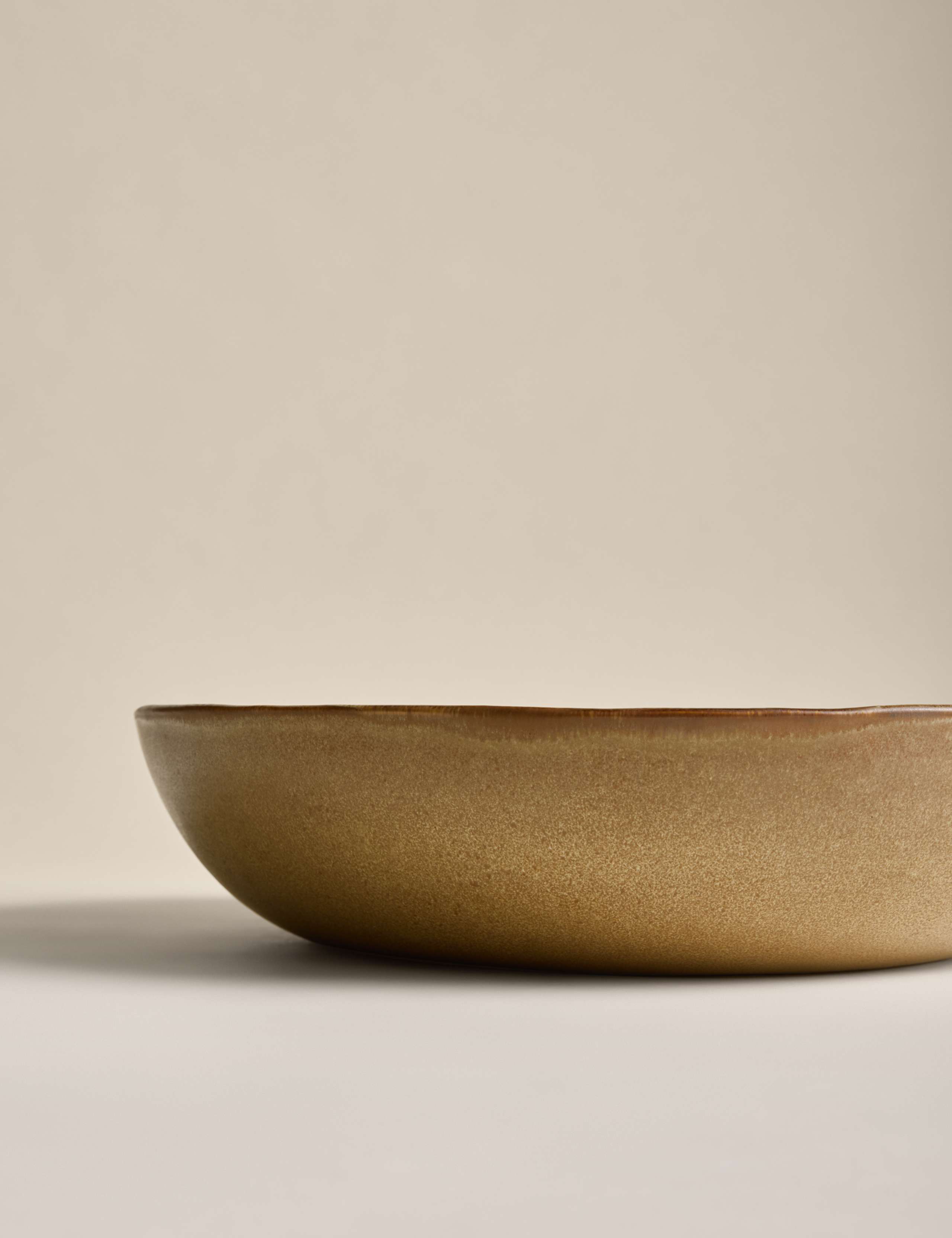 Painterly Large Stoneware Serving Bowl 2 of 6
