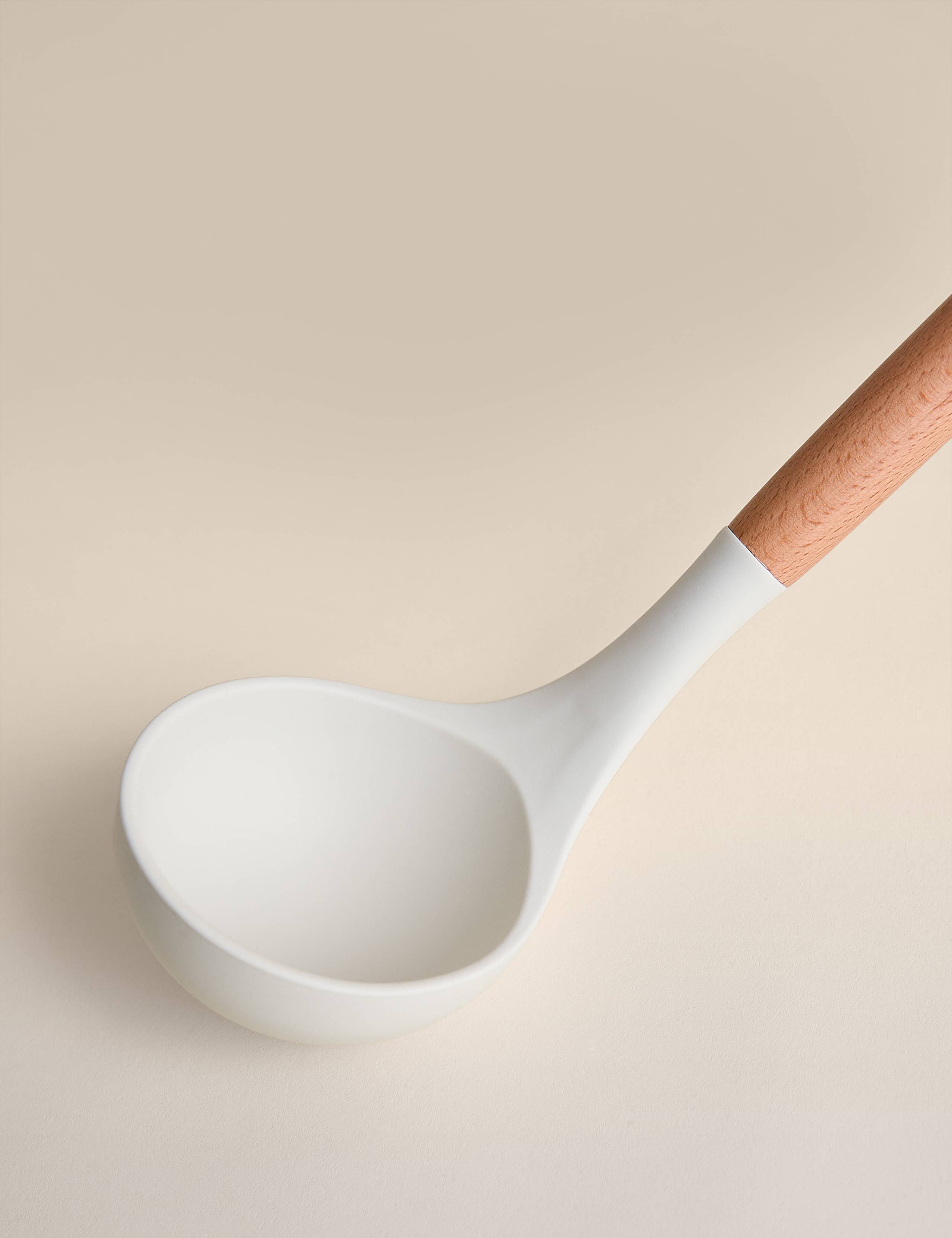 Silicone and Wood Ladle 2 of 2