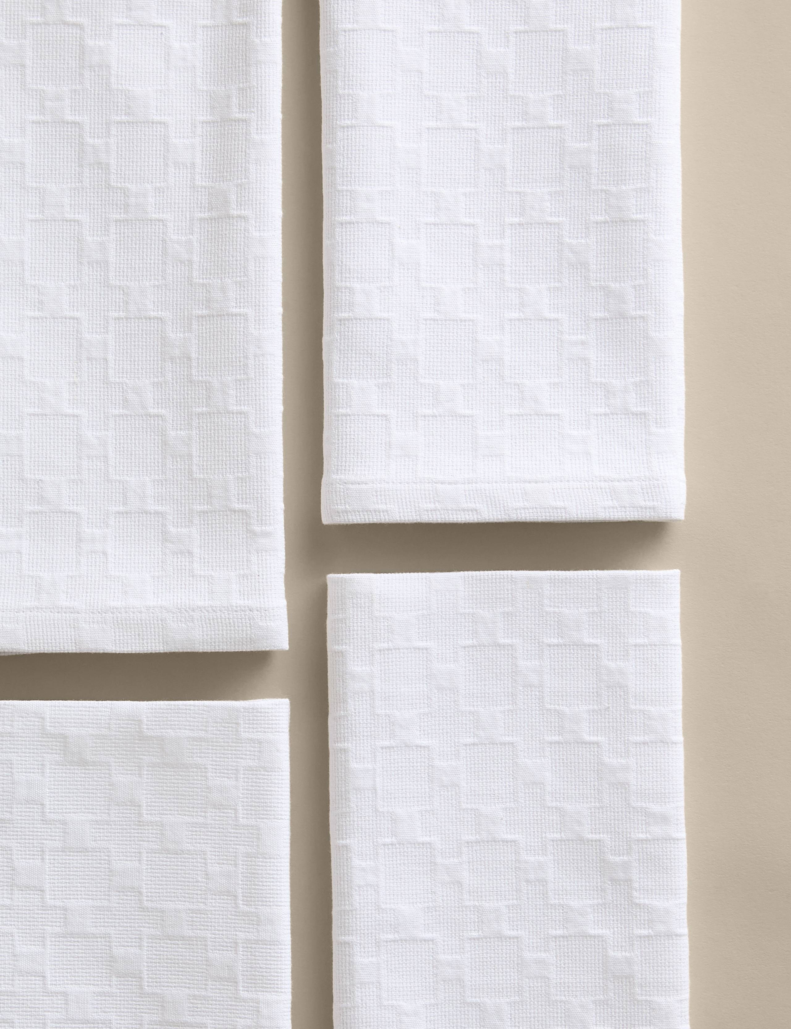 Set of 4 Pure Cotton Jacquard Napkins 1 of 4