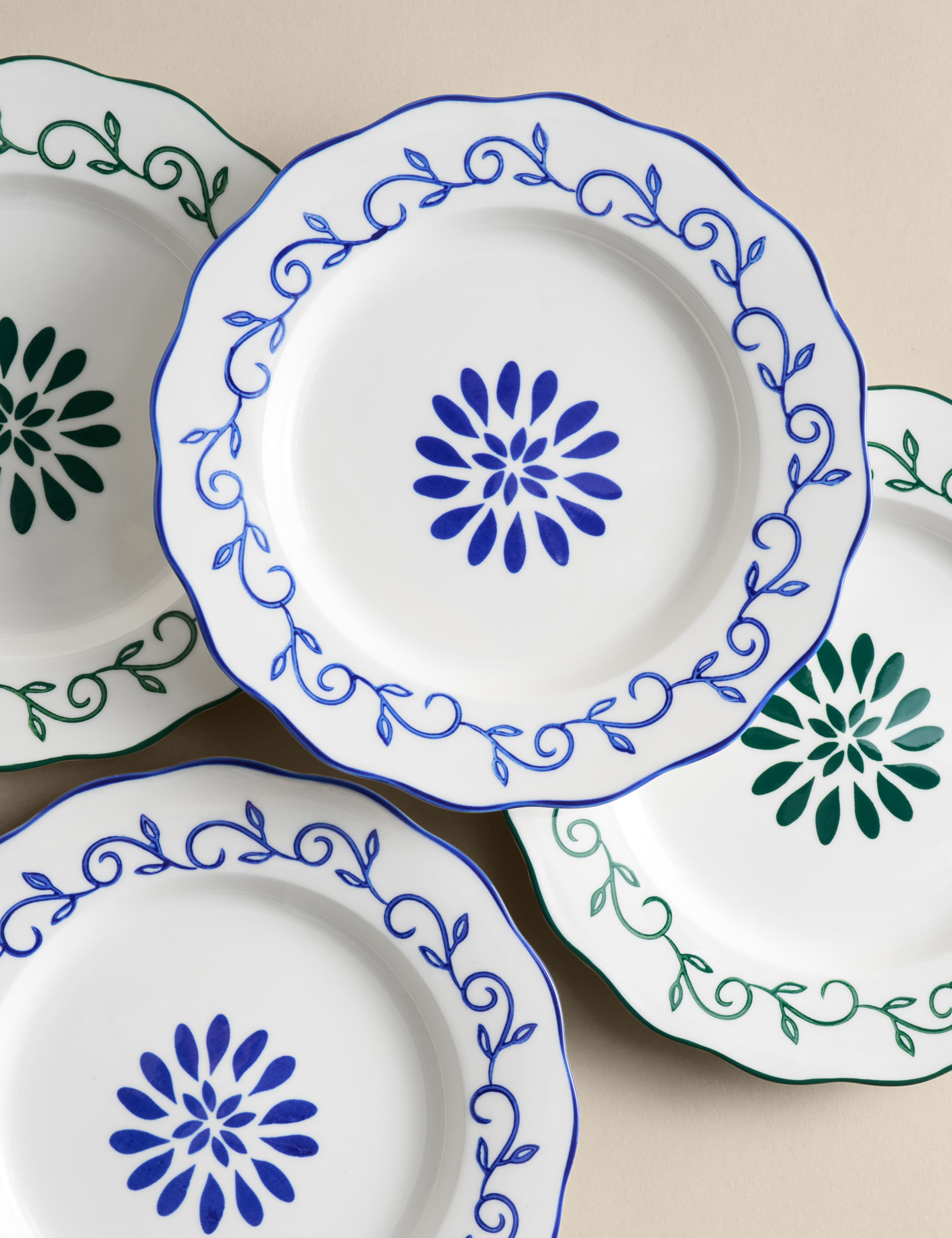 Set of 4 Boho Side Plates 4 of 8