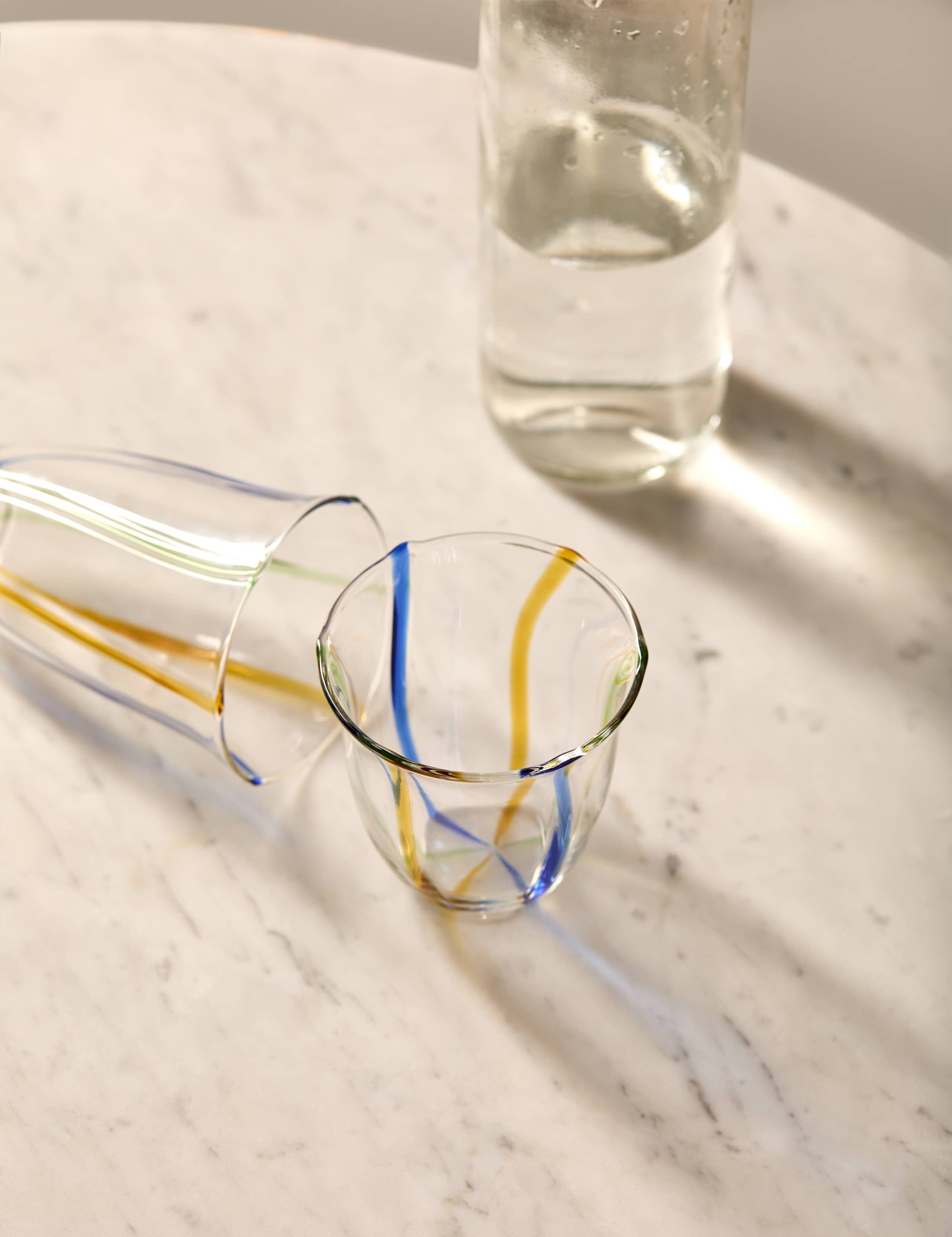 Set of 2 Colour Stripe Tumblers 1 of 7