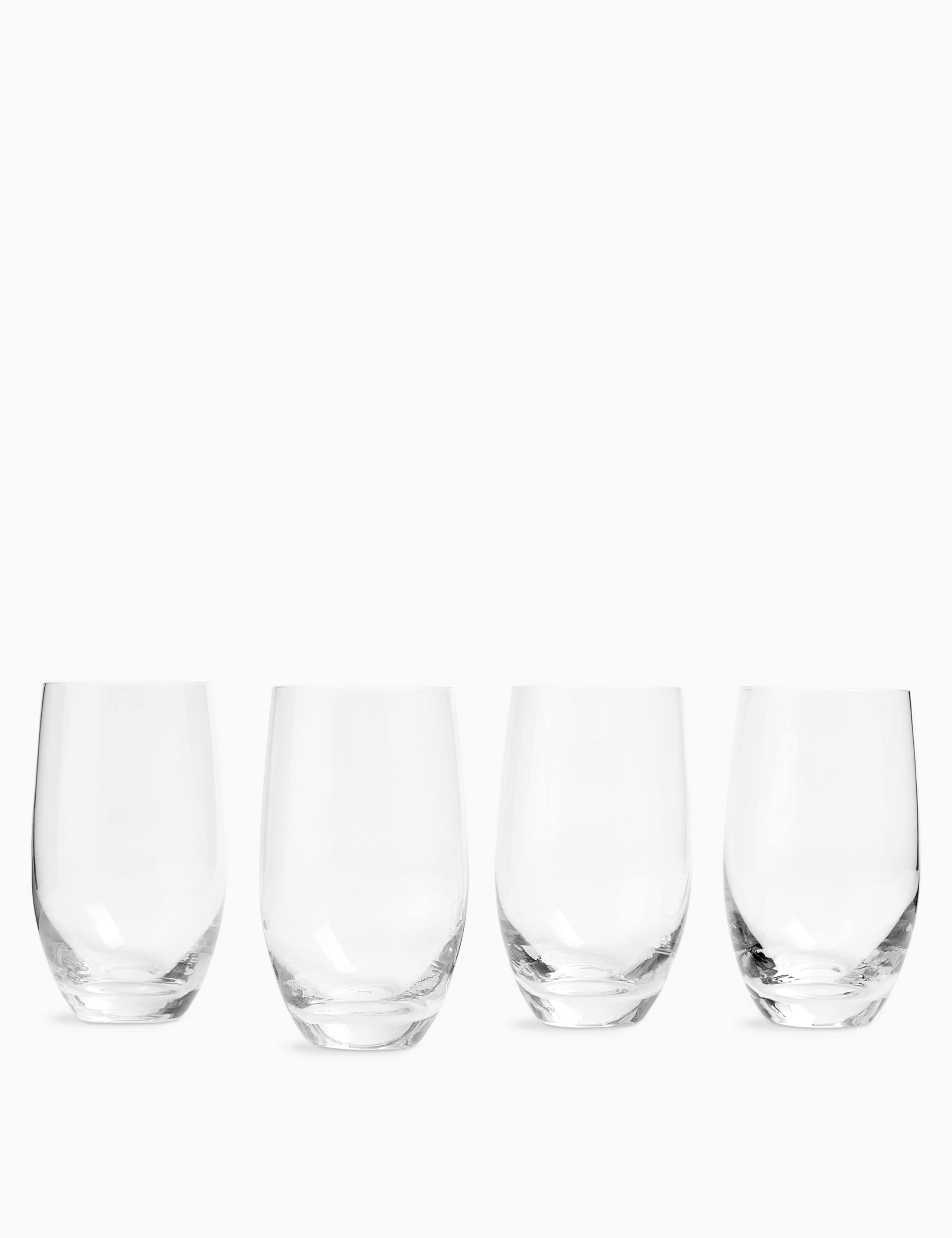 Set of 4 Barrel Large Highball Glasses 1 of 4
