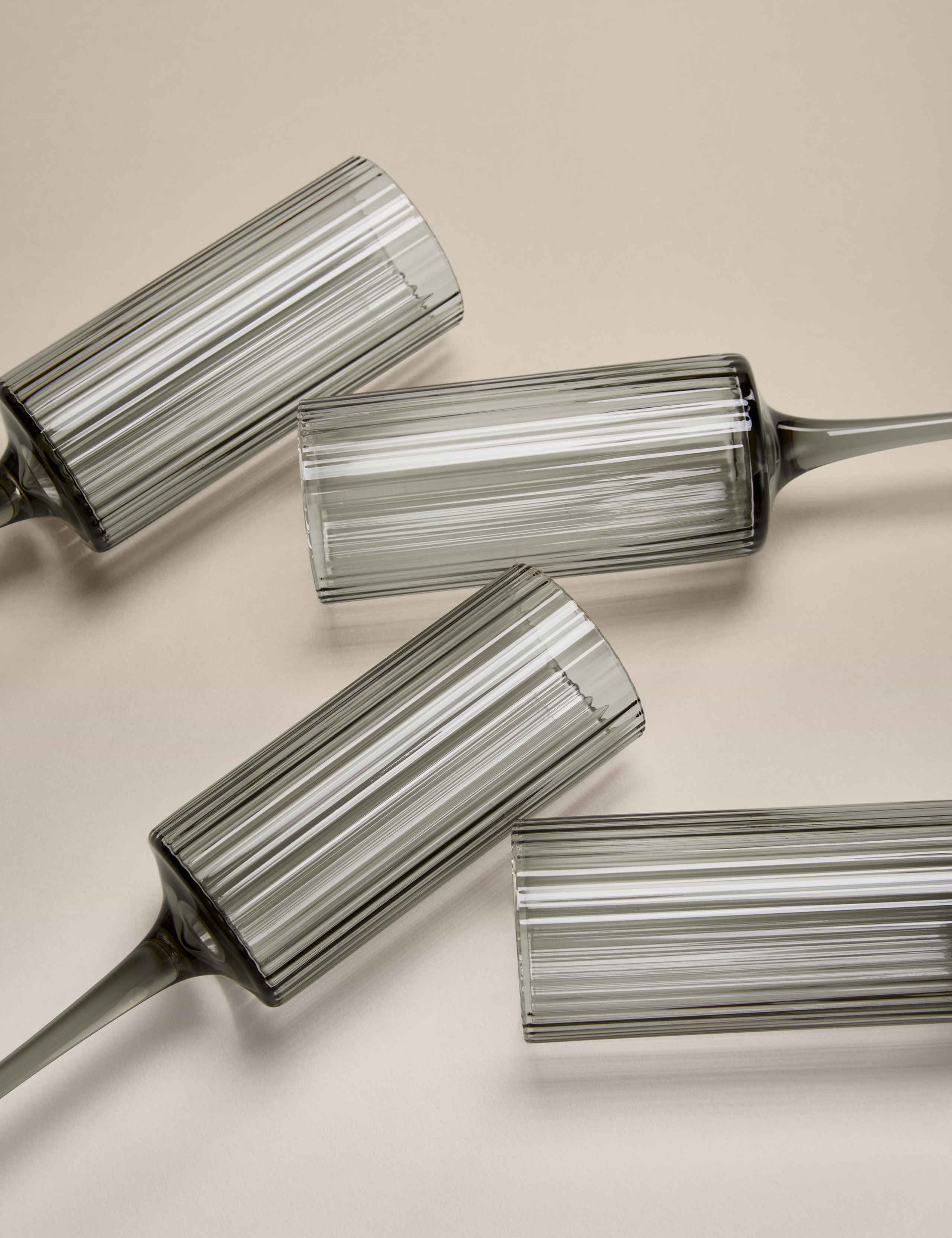Set of 4 Celine Ribbed Champagne Flutes 5 of 6
