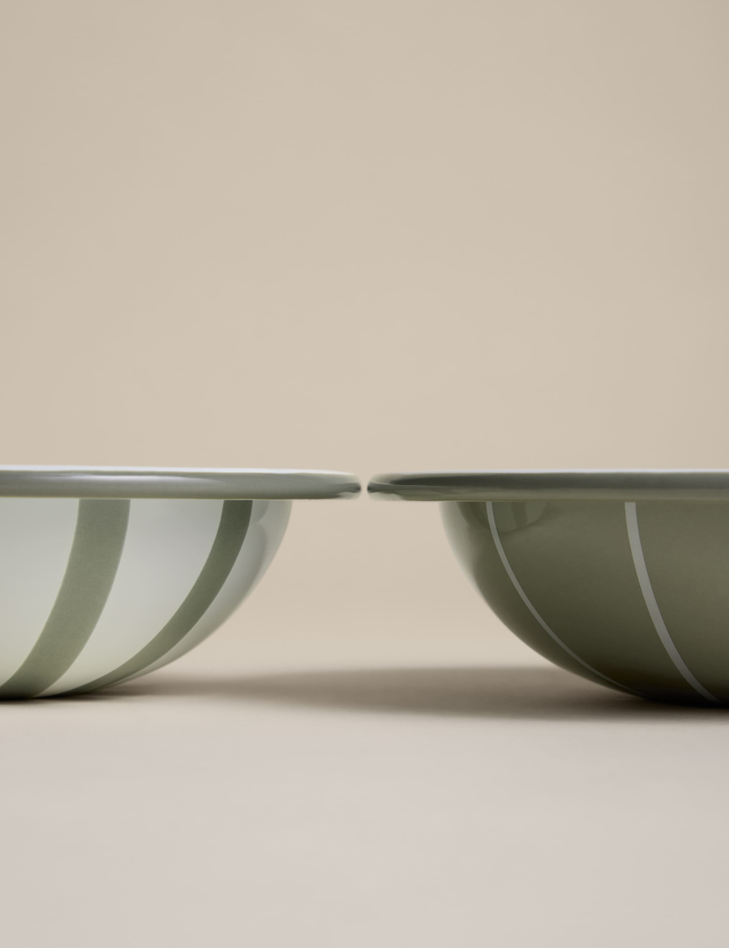 Set of 2 Enamel Striped Nibble Bowls 6 of 6