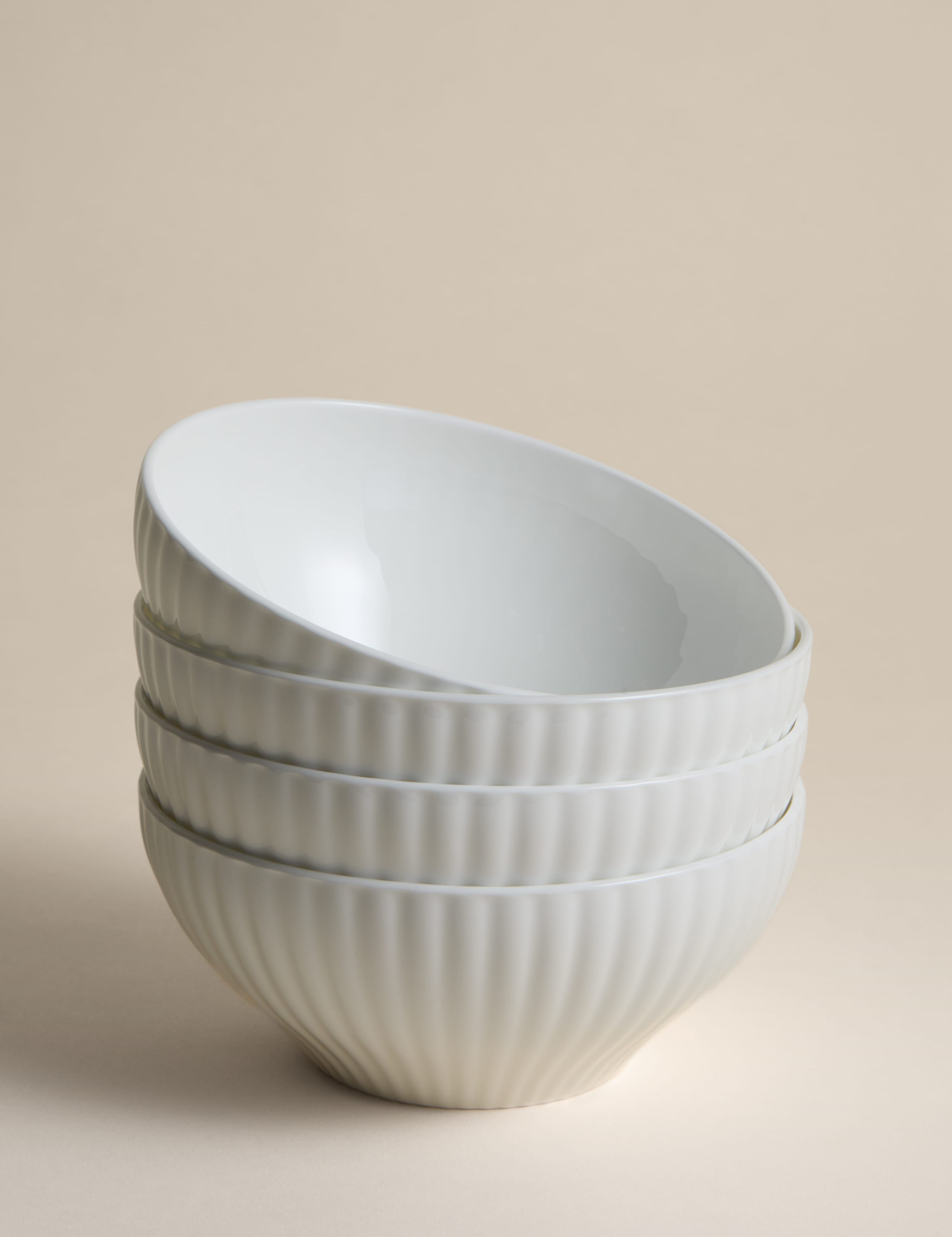 Set of 4 Hampton Fluted Cereal Bowls 2 of 4