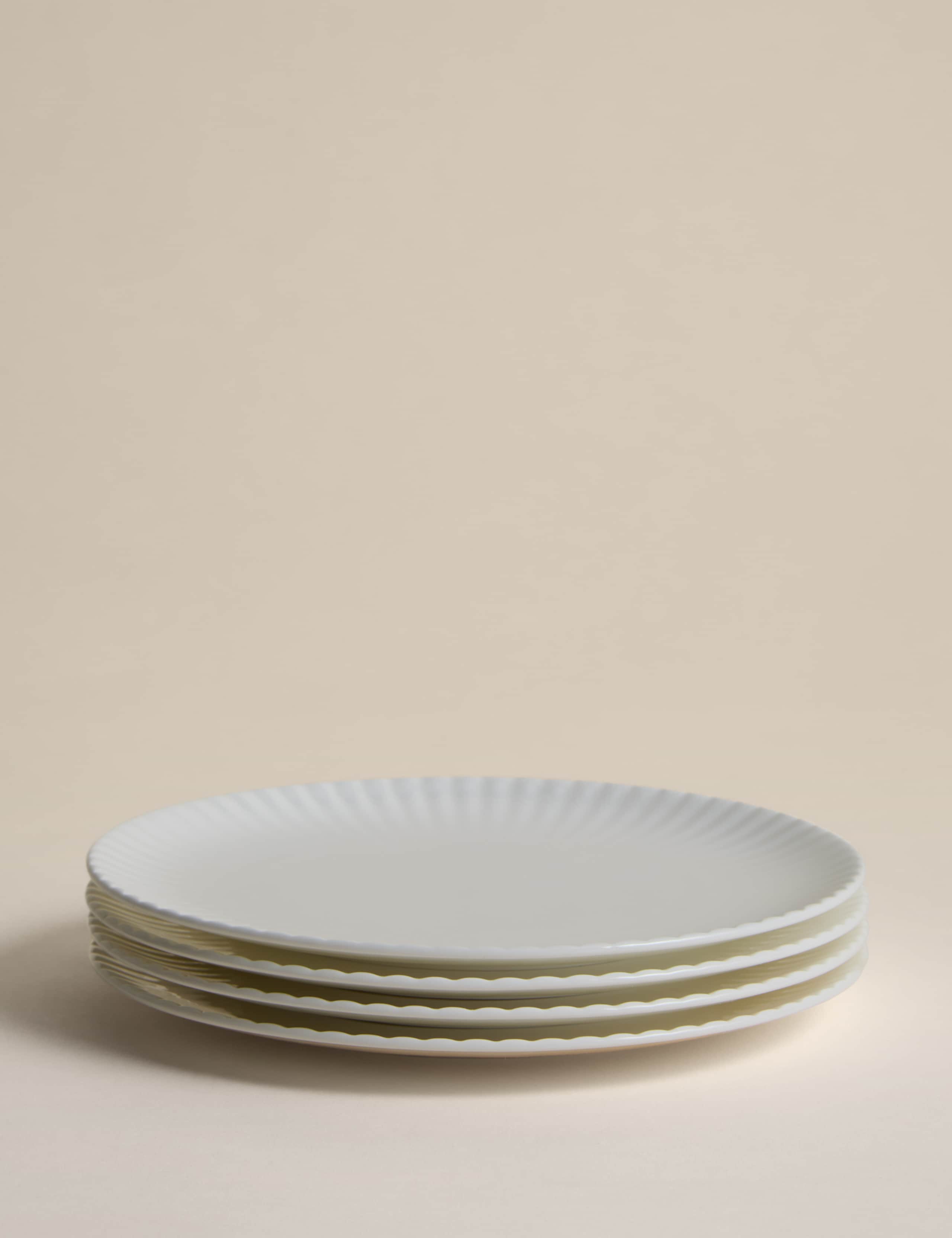 Set of 4 Hampton Fluted Side Plates 4 of 4