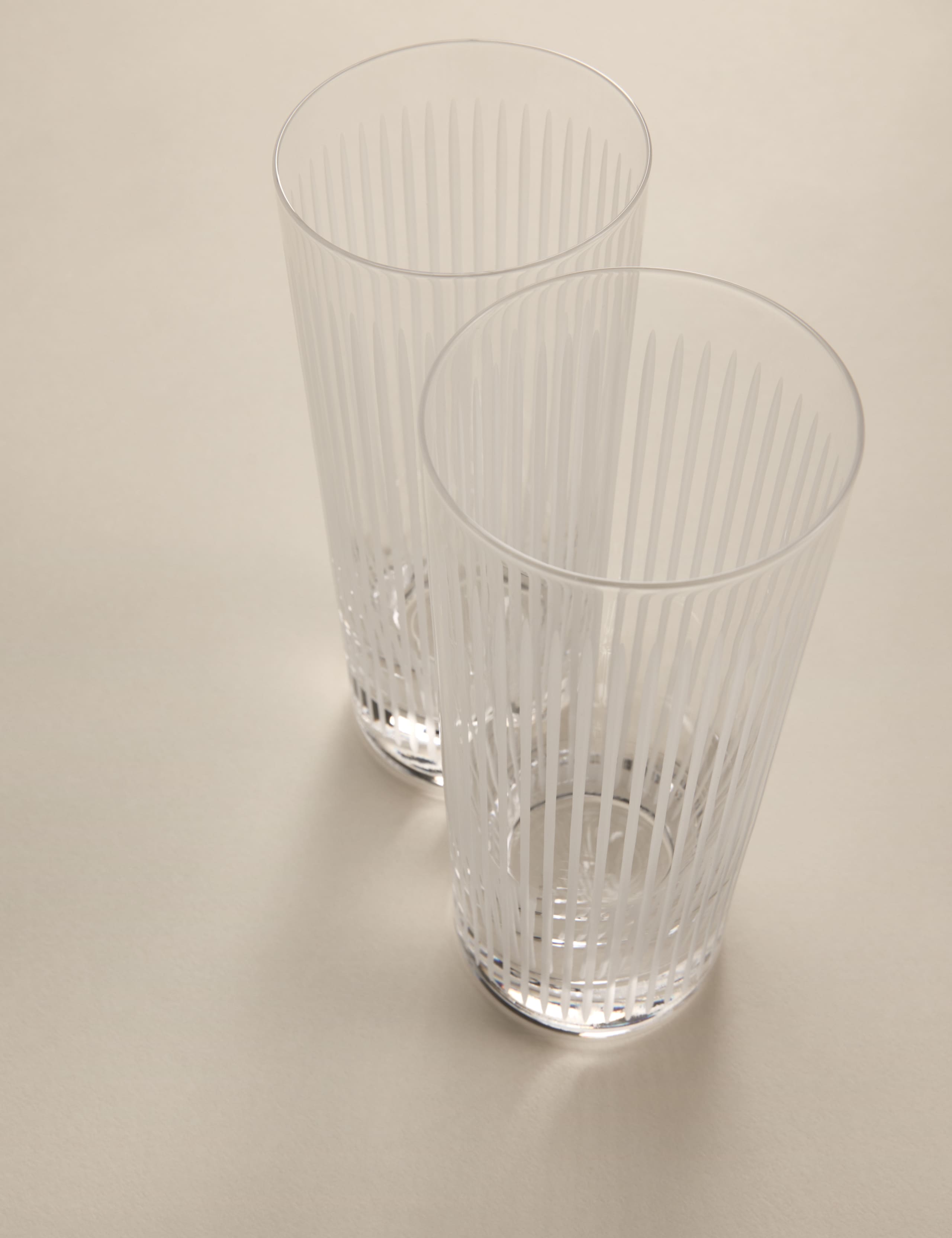 Set of 4 Marais Crystal Hi Ball Glasses 3 of 5
