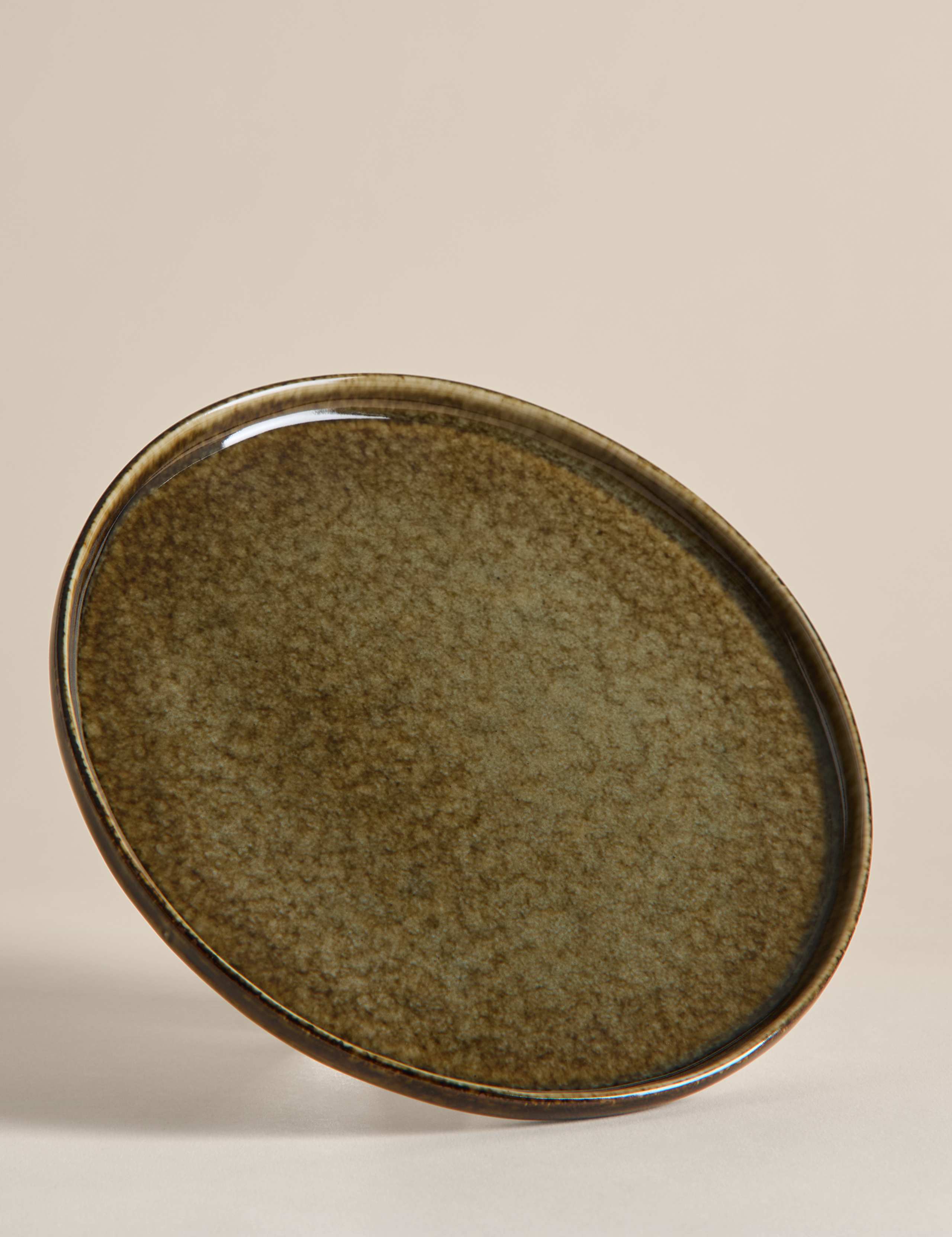 Straight Side Reactive Glaze Side Plate 1 of 4