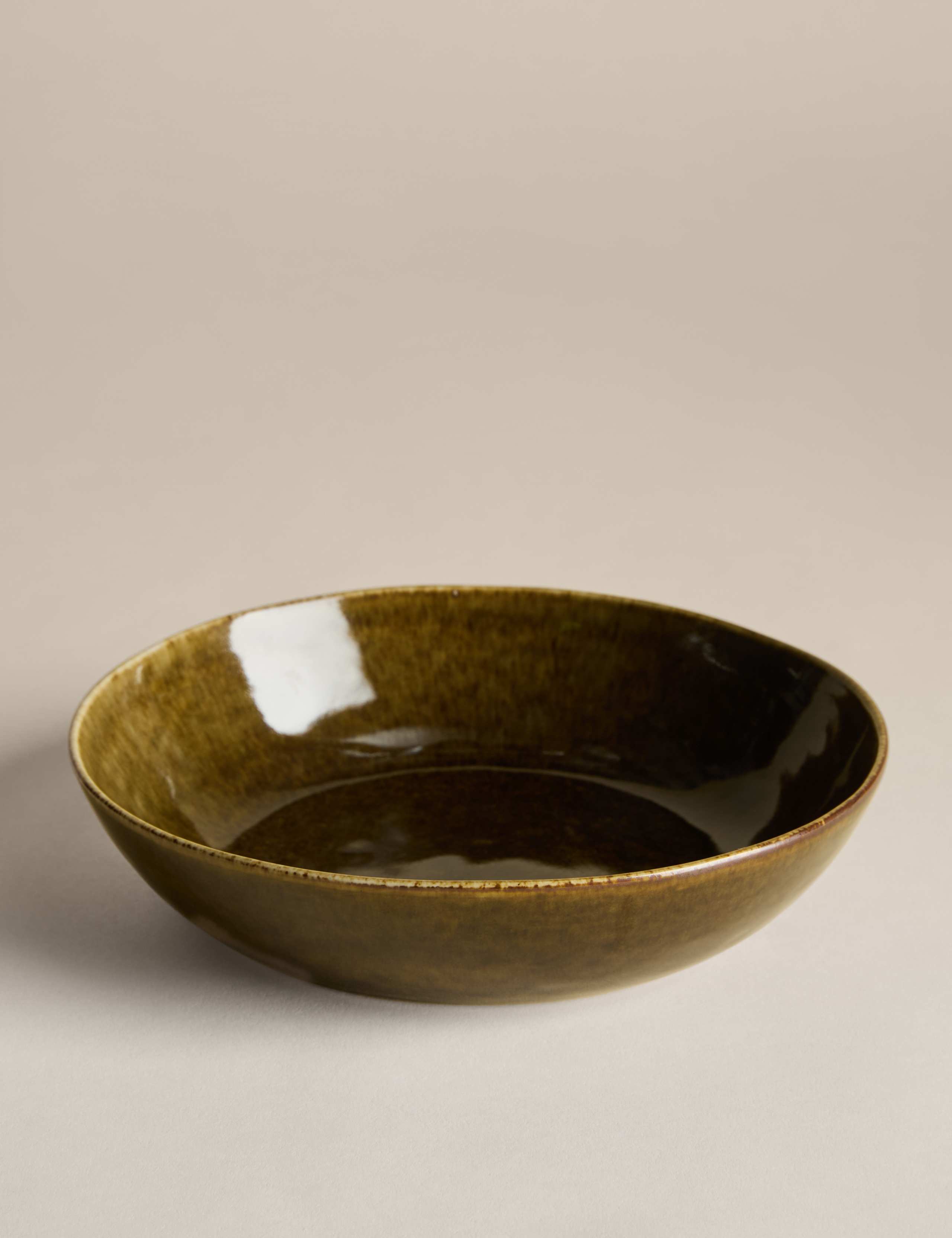 Straight Side Reactive Glaze Pasta Bowl 2 of 5