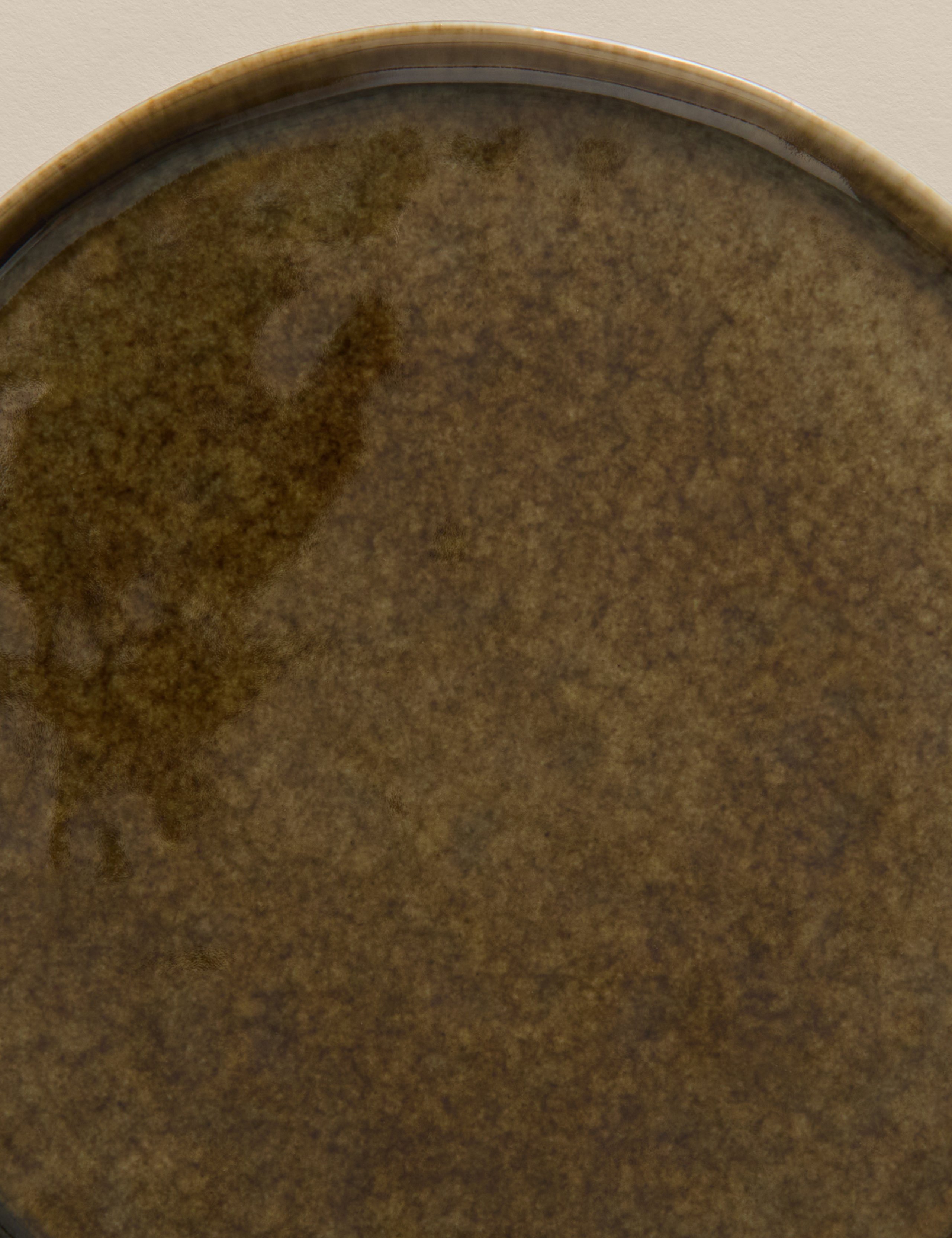 Straight Side Reactive Glaze Dinner Plate 4 of 4