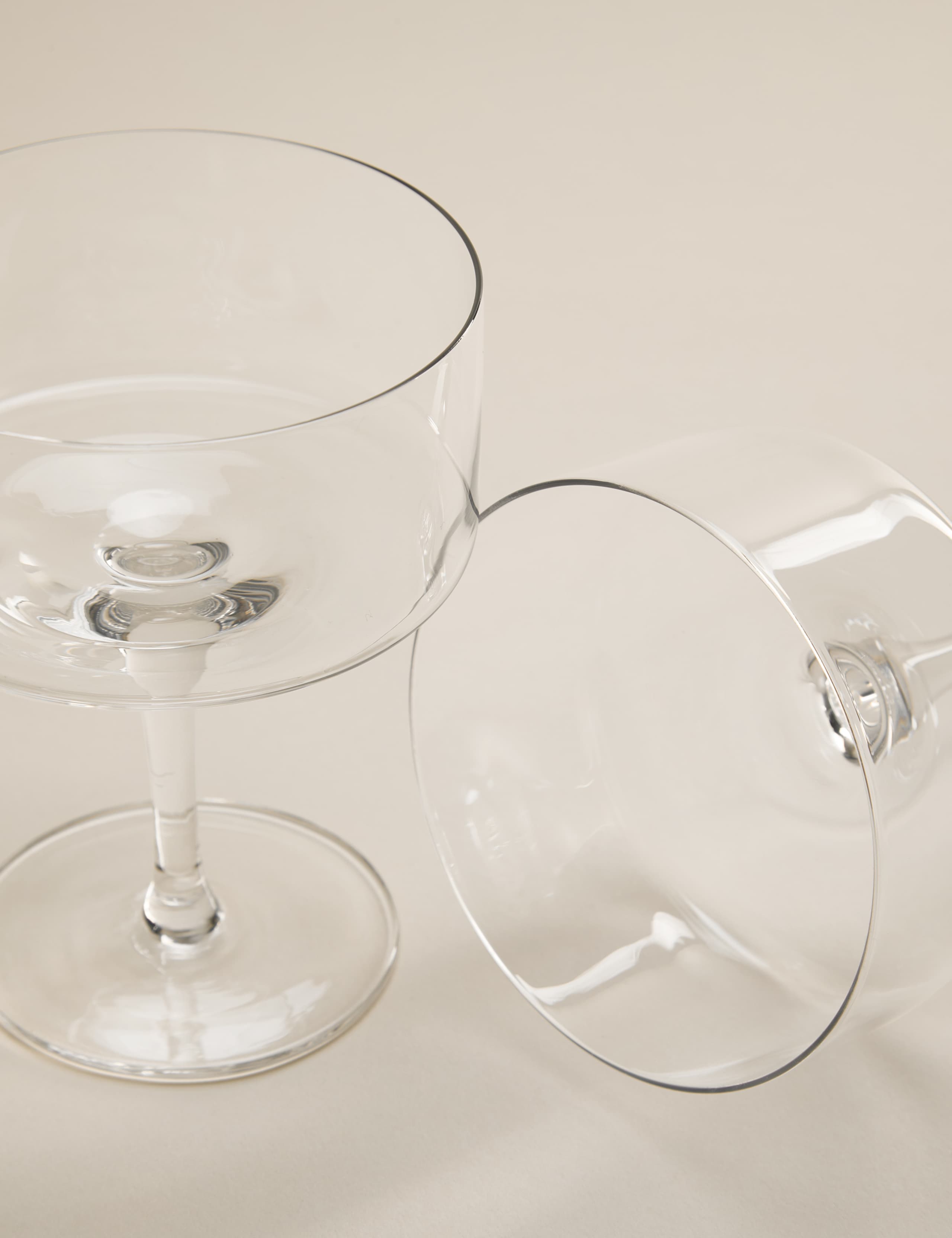 Set of 2 Straight Sided Coupe Glasses 4 of 7