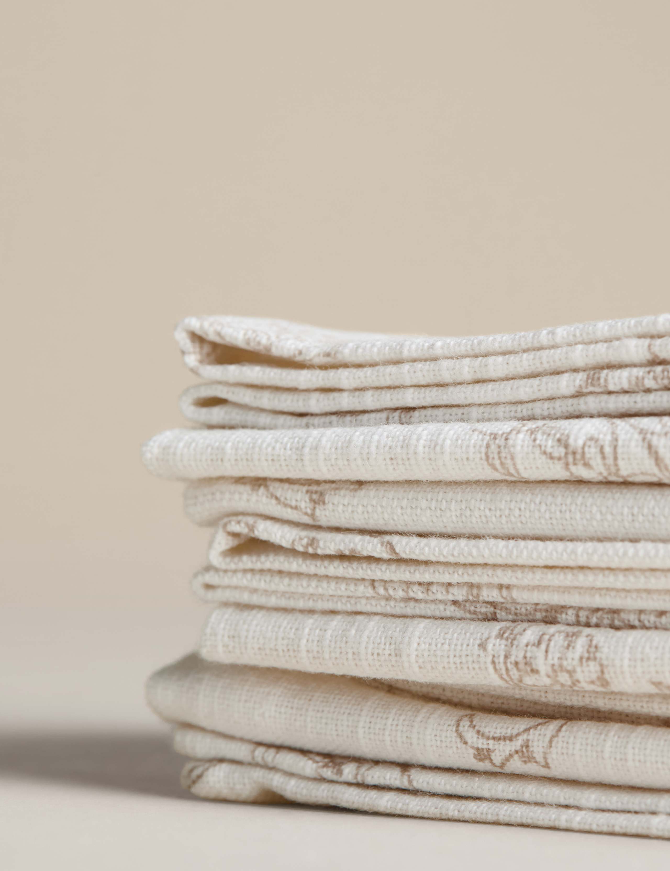 Set of 4 Pure Cotton Block Print Napkins 3 of 5