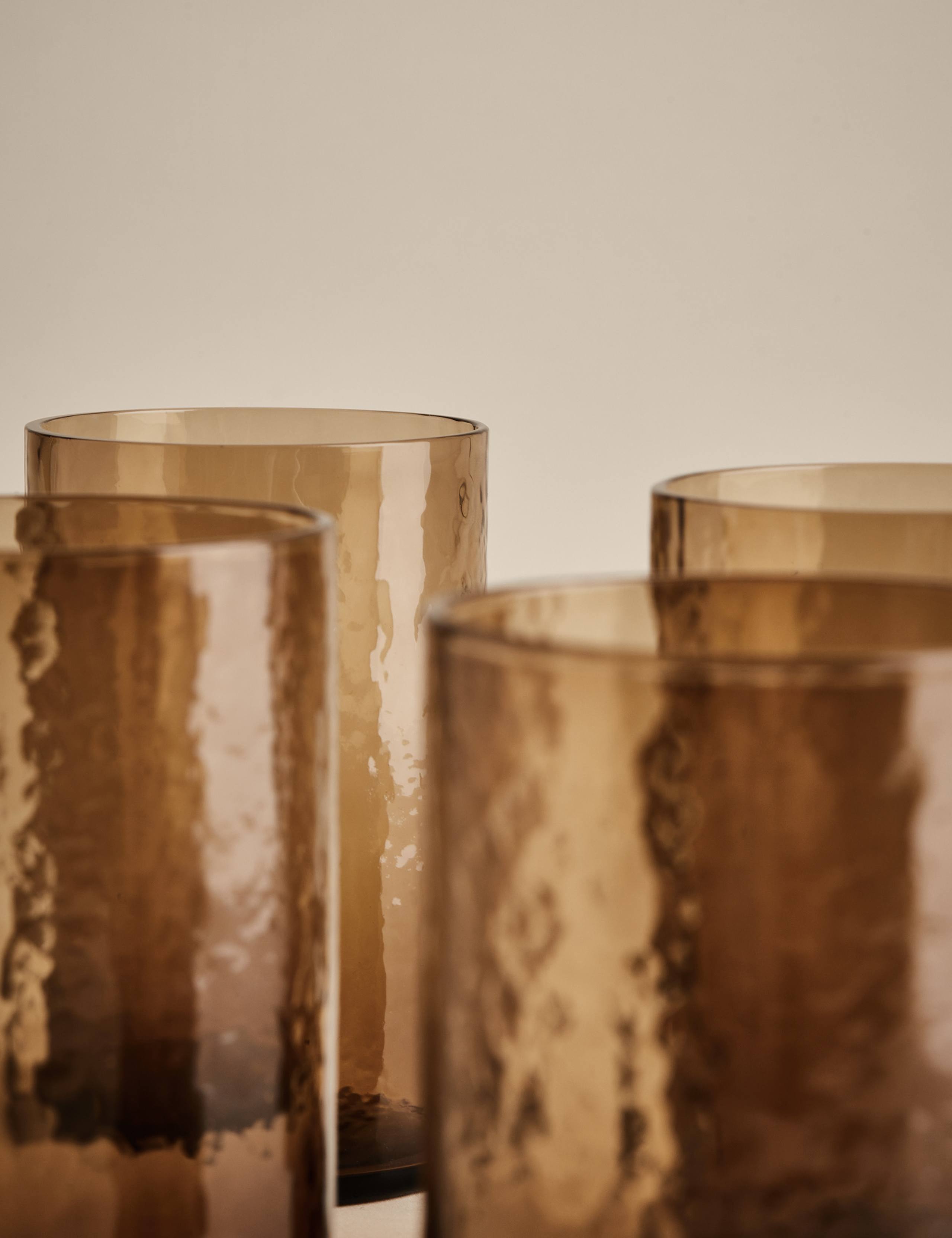 Set of 4 Hammered Hi Ball Glasses 2 of 5