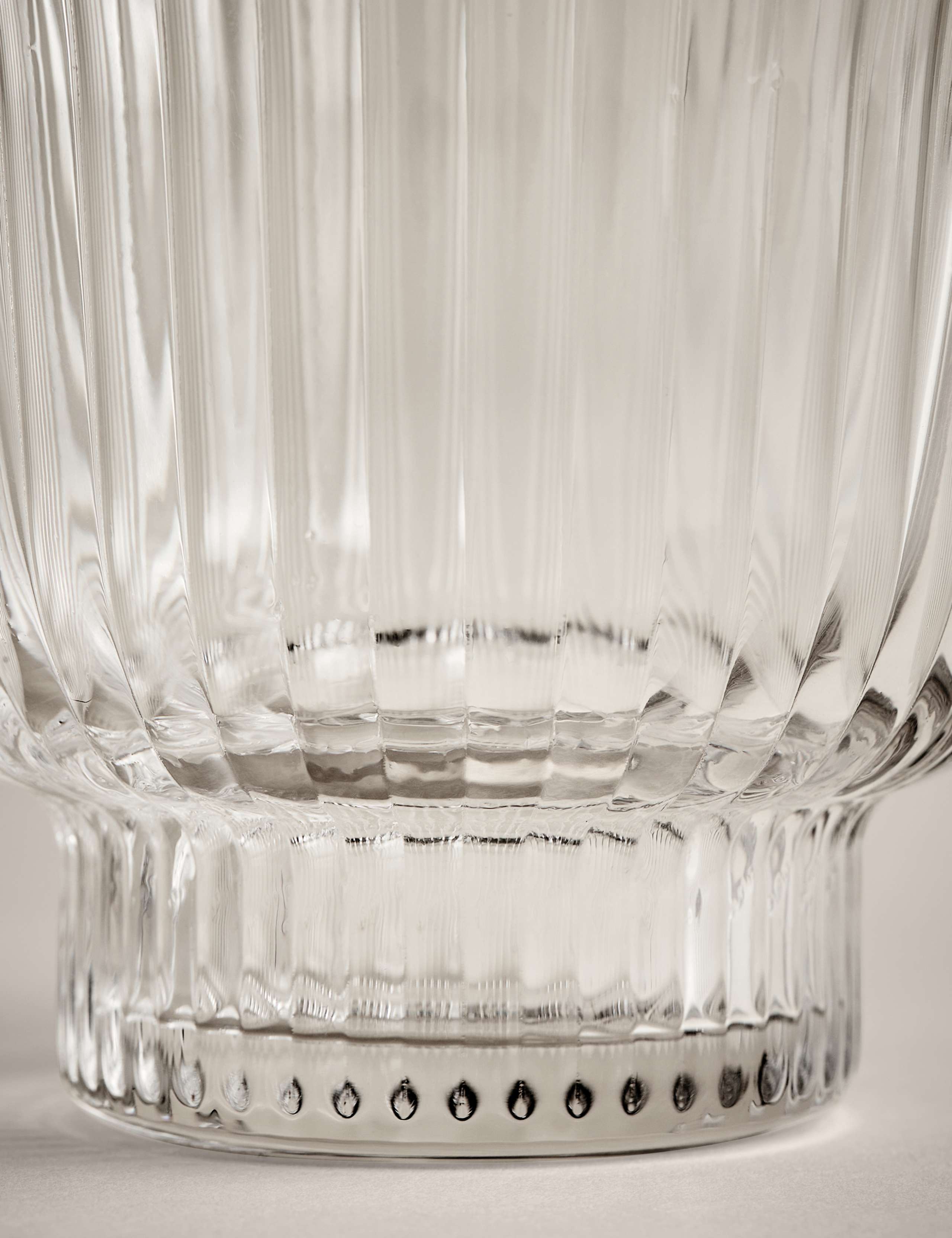 Ribbed Glass Dessert Bowl 4 of 4