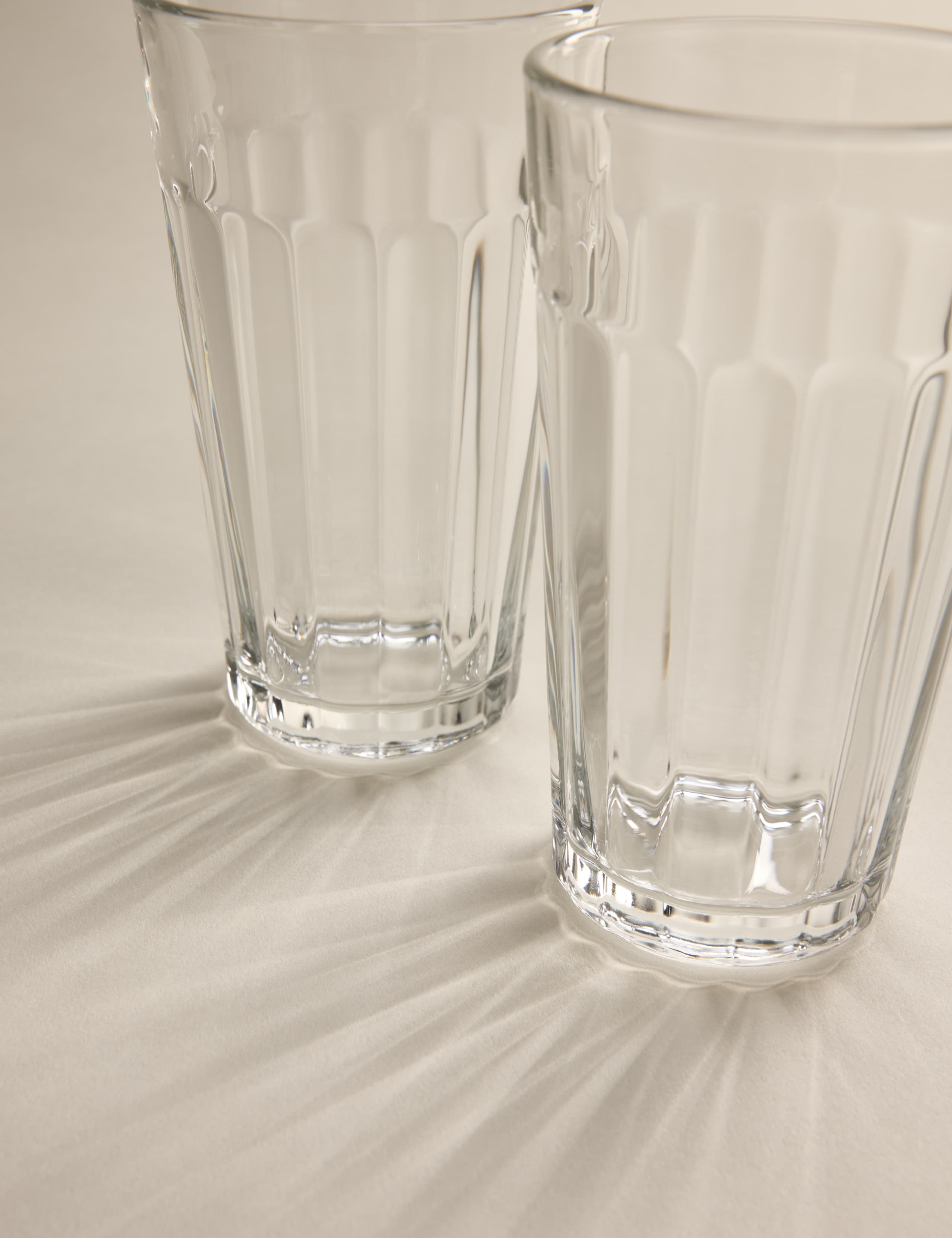 Set of 4 Linear Ribbed Tumblers 3 of 5