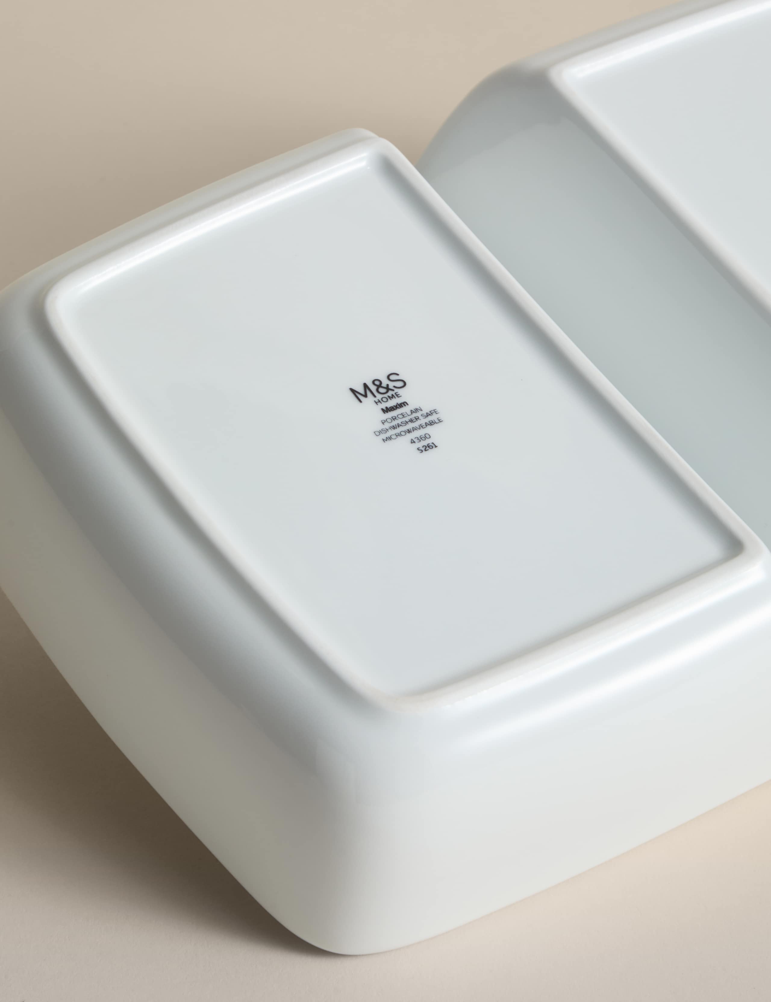 Maxim Ceramic Double Vegetable Dish 3 of 4