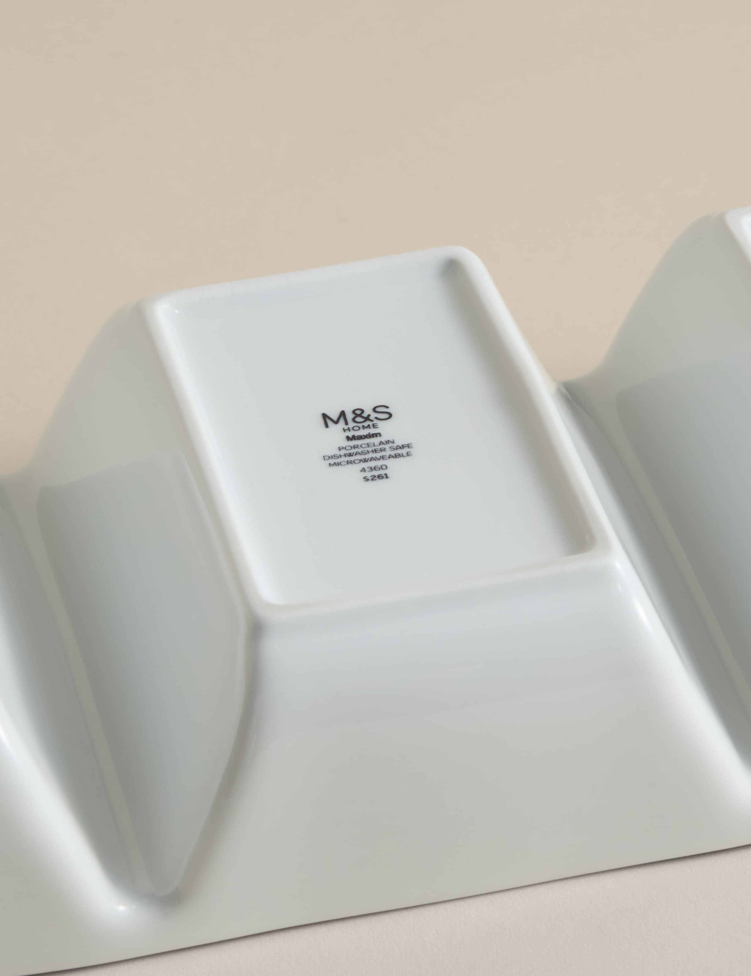 Maxim Ceramic Three Part Divided Dish 4 of 4