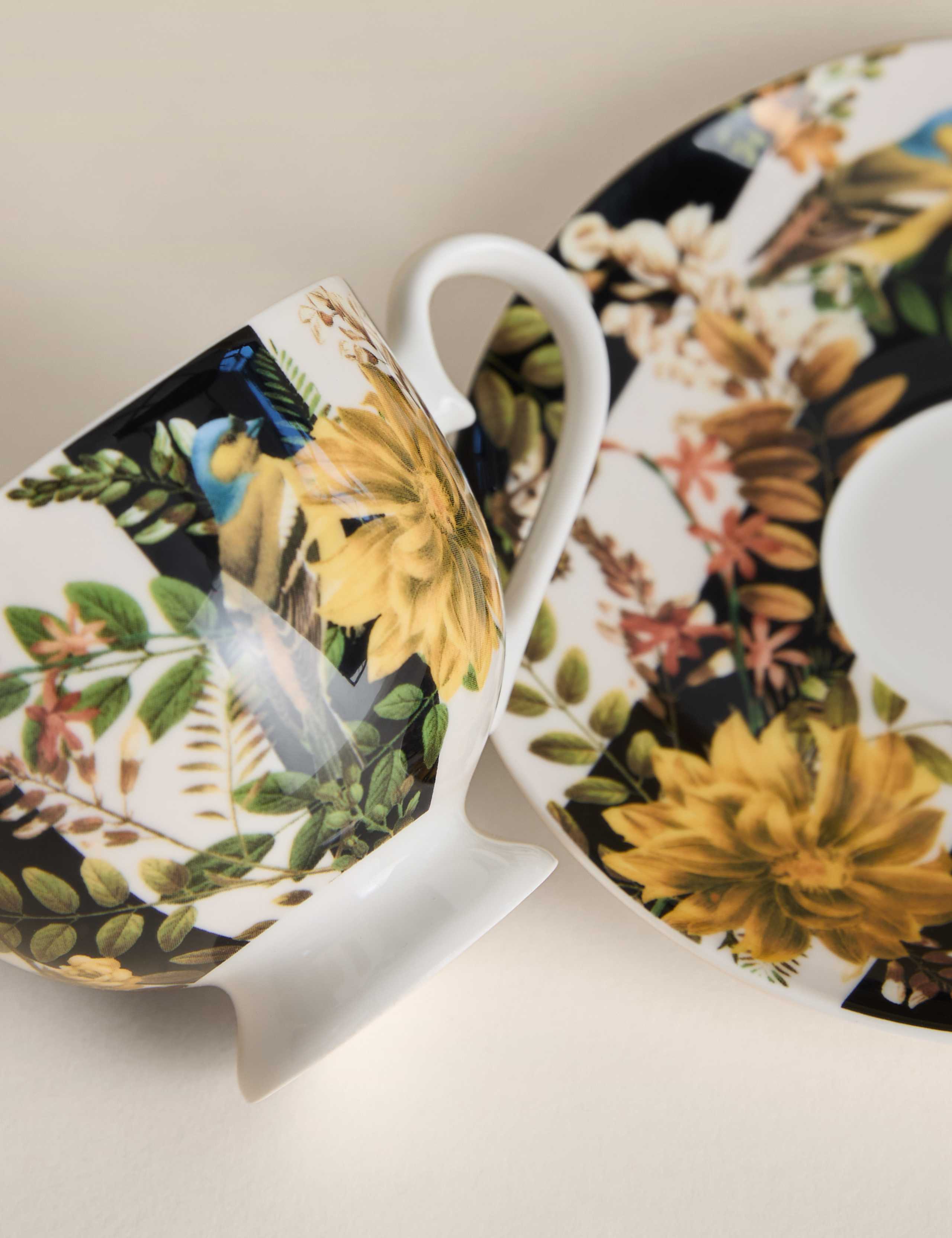 Striped Floral Cup & Saucer 3 of 4