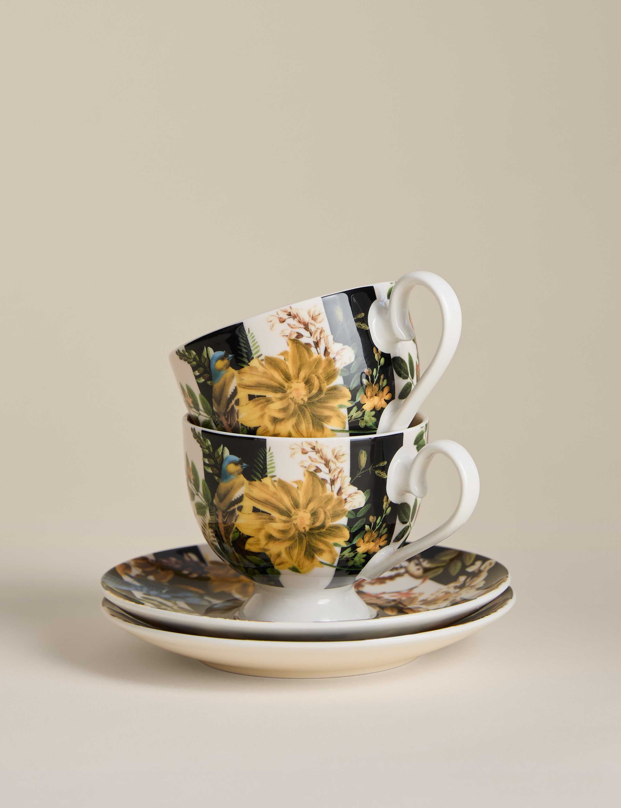 Striped Floral Teapot Gift Set 5 of 5