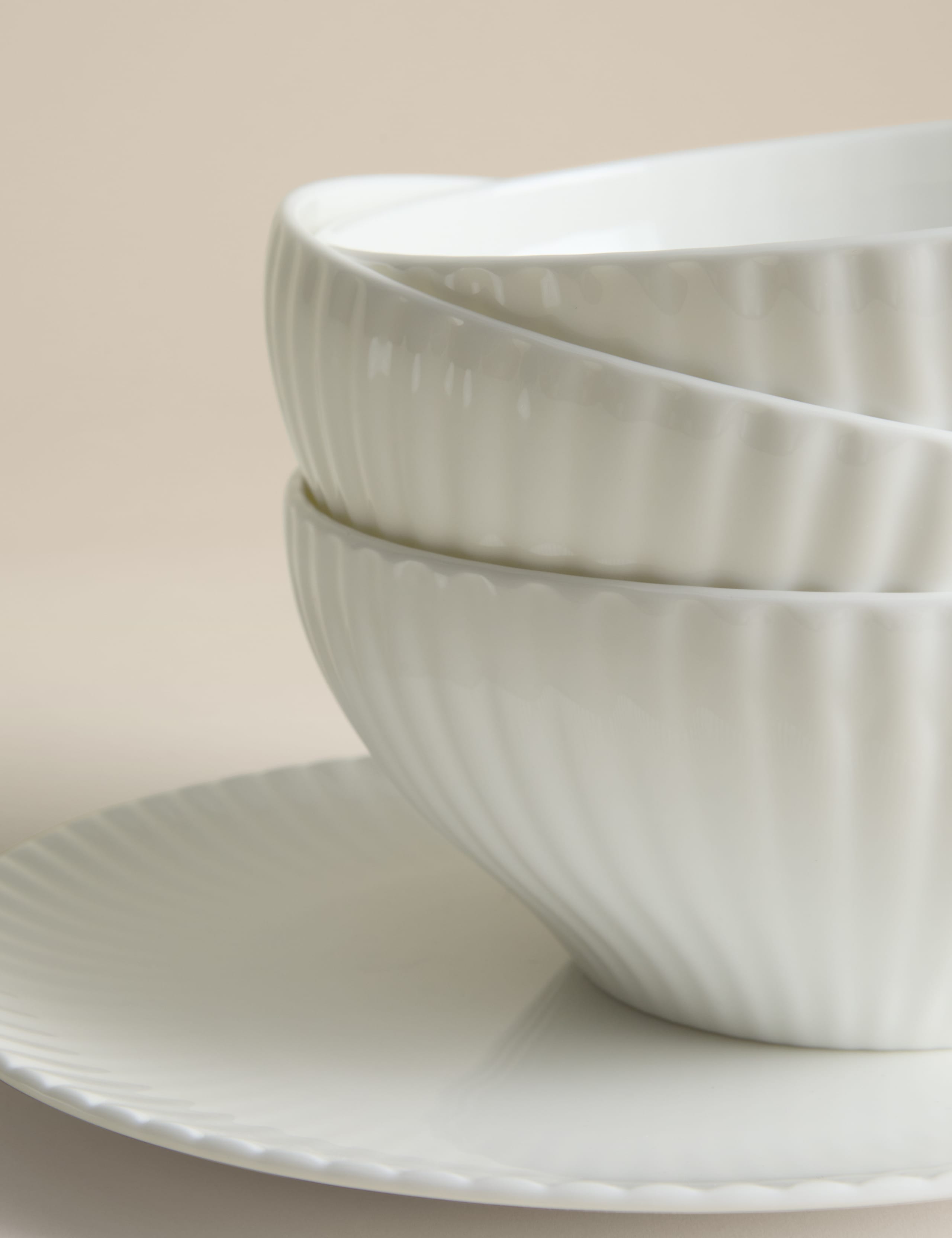 12 Piece Fluted Hampton Dinner Set 5 of 6