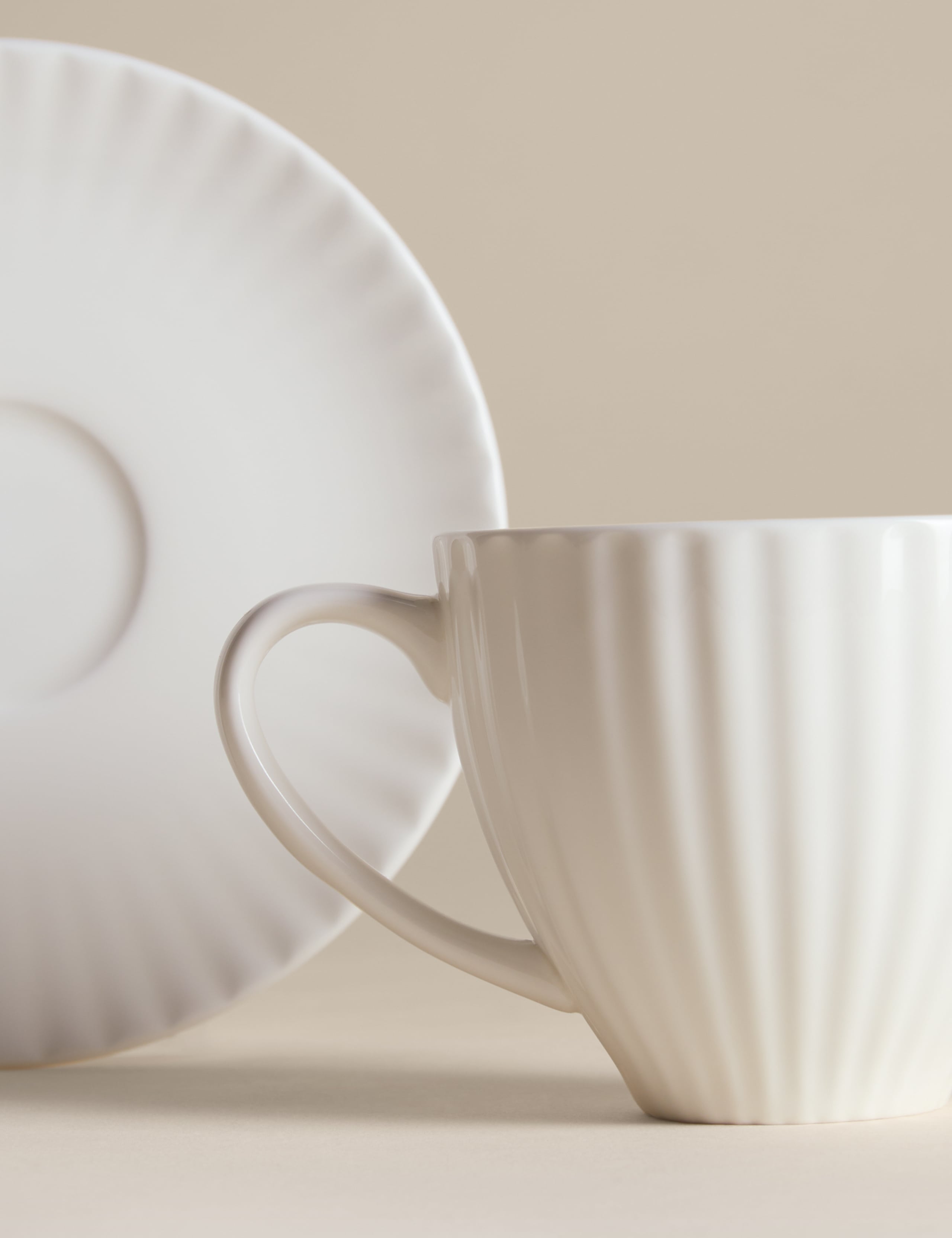 Fluted Hampton Cup & Saucer 4 of 4