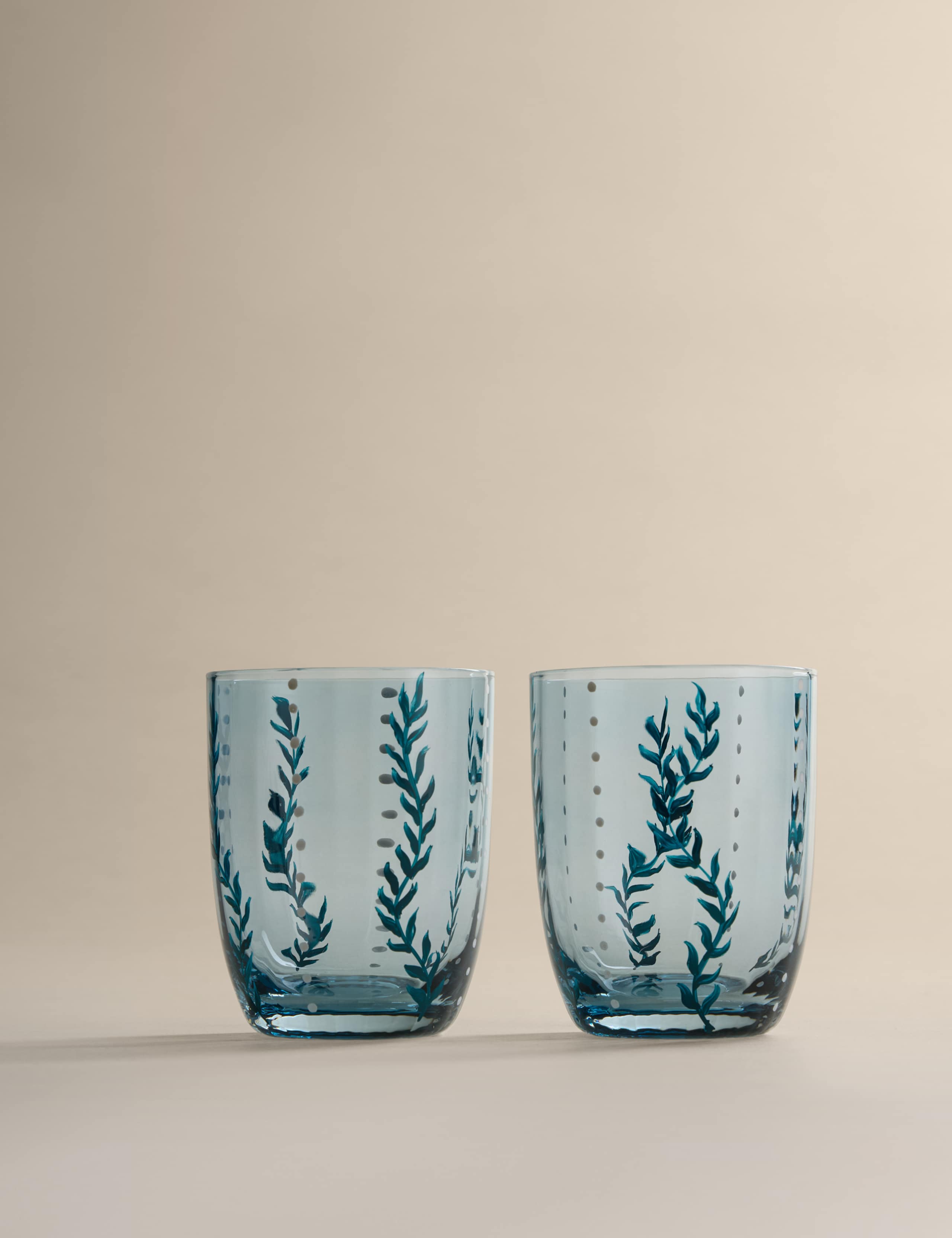 Set of 2 Hand Painted Tumblers 3 of 3
