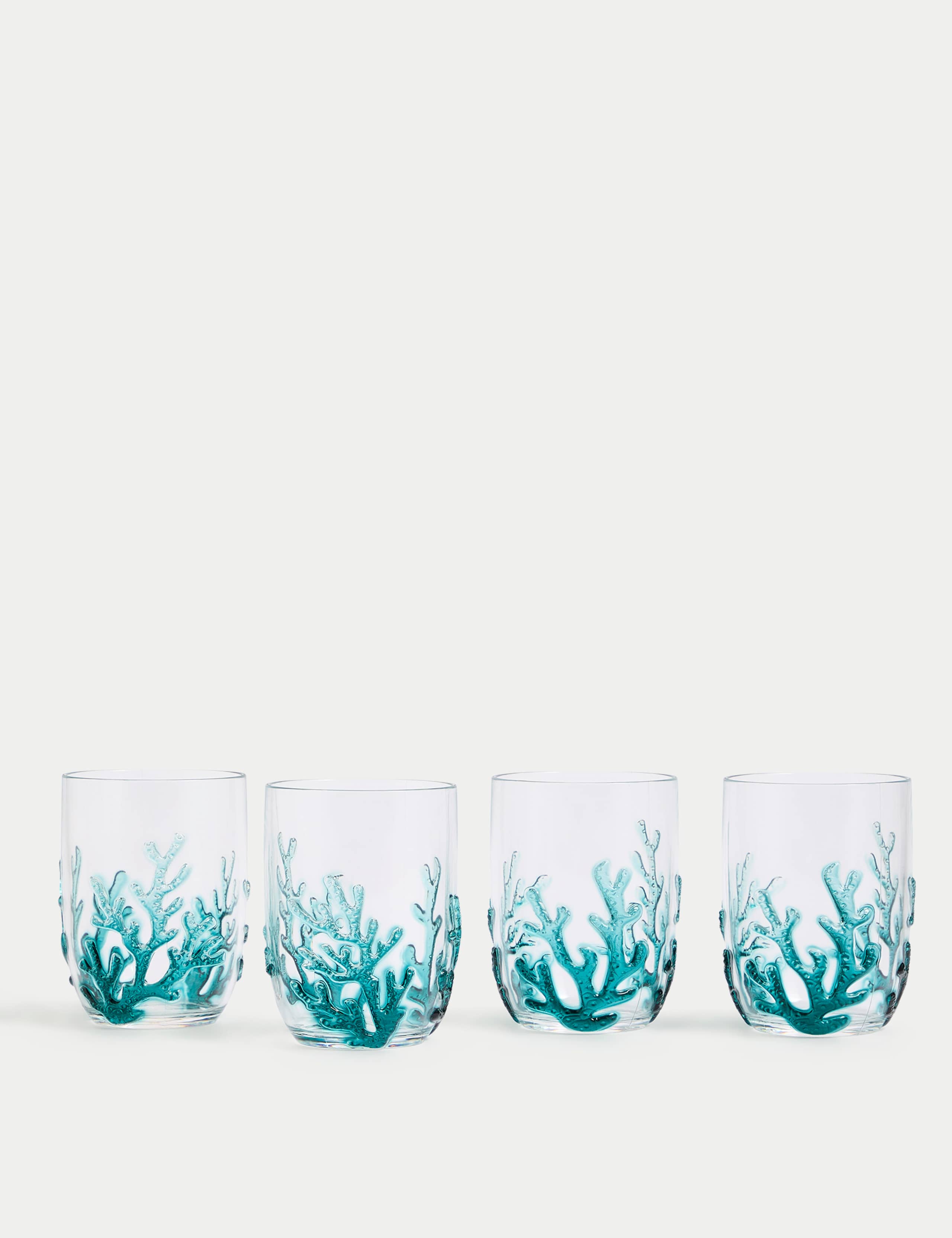 Set of 4 Summer Resort Picnic Tumblers 1 of 5