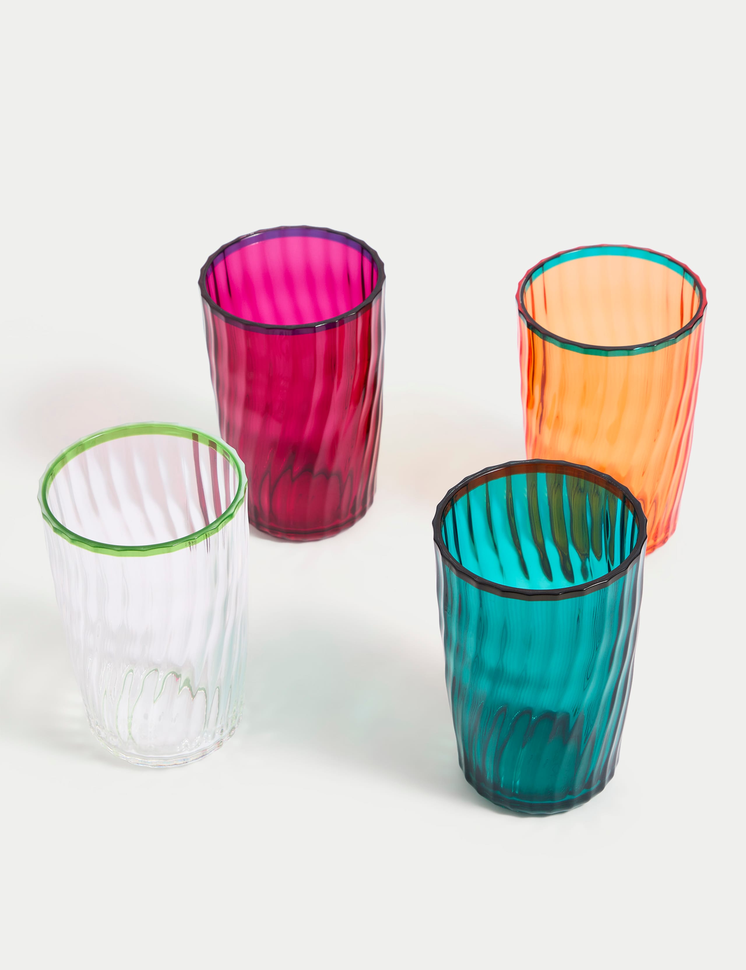 Set of 4 Ikat Brights Picnic Hi Ball Glasses 2 of 5