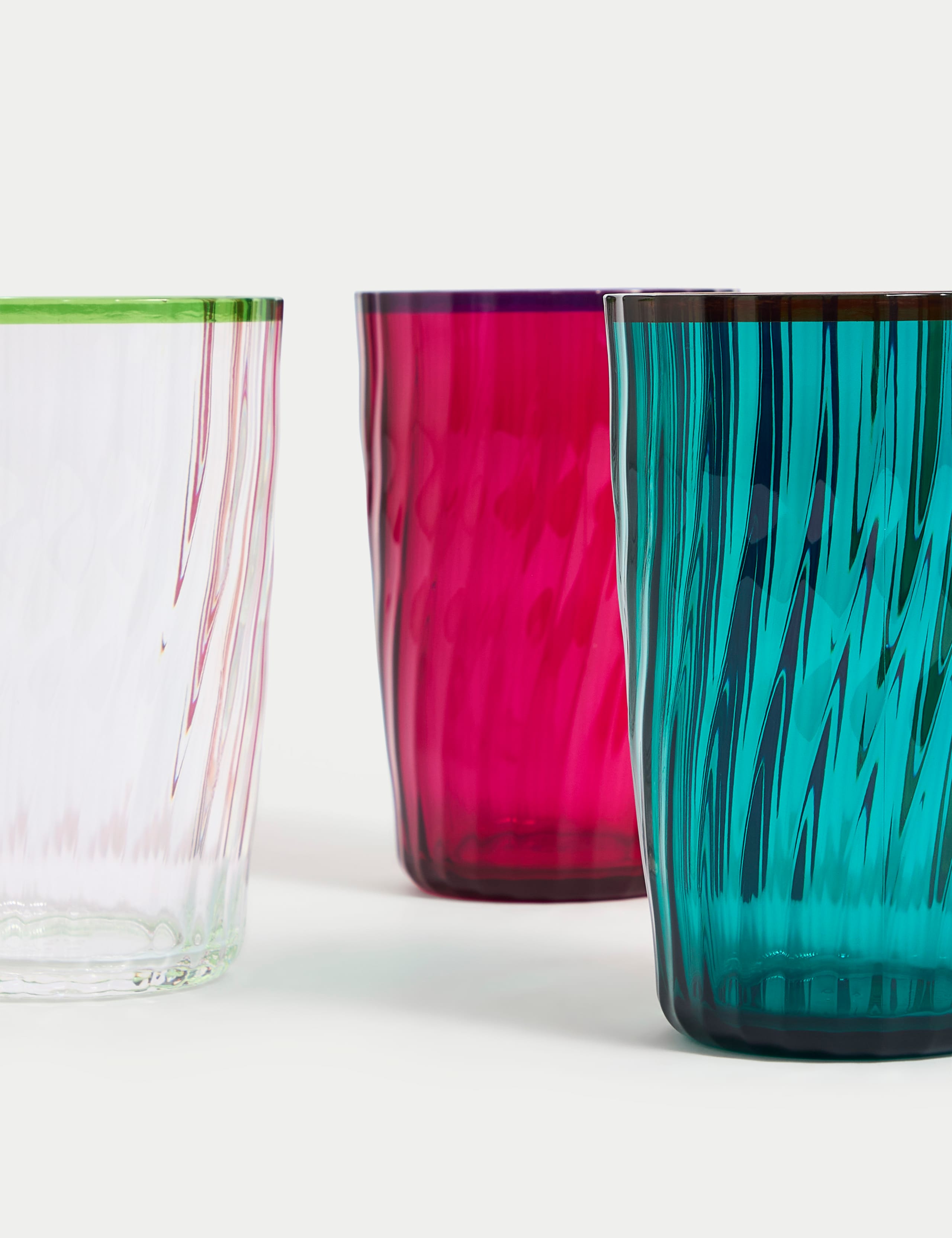 Set of 4 Ikat Brights Picnic Hi Ball Glasses 3 of 5