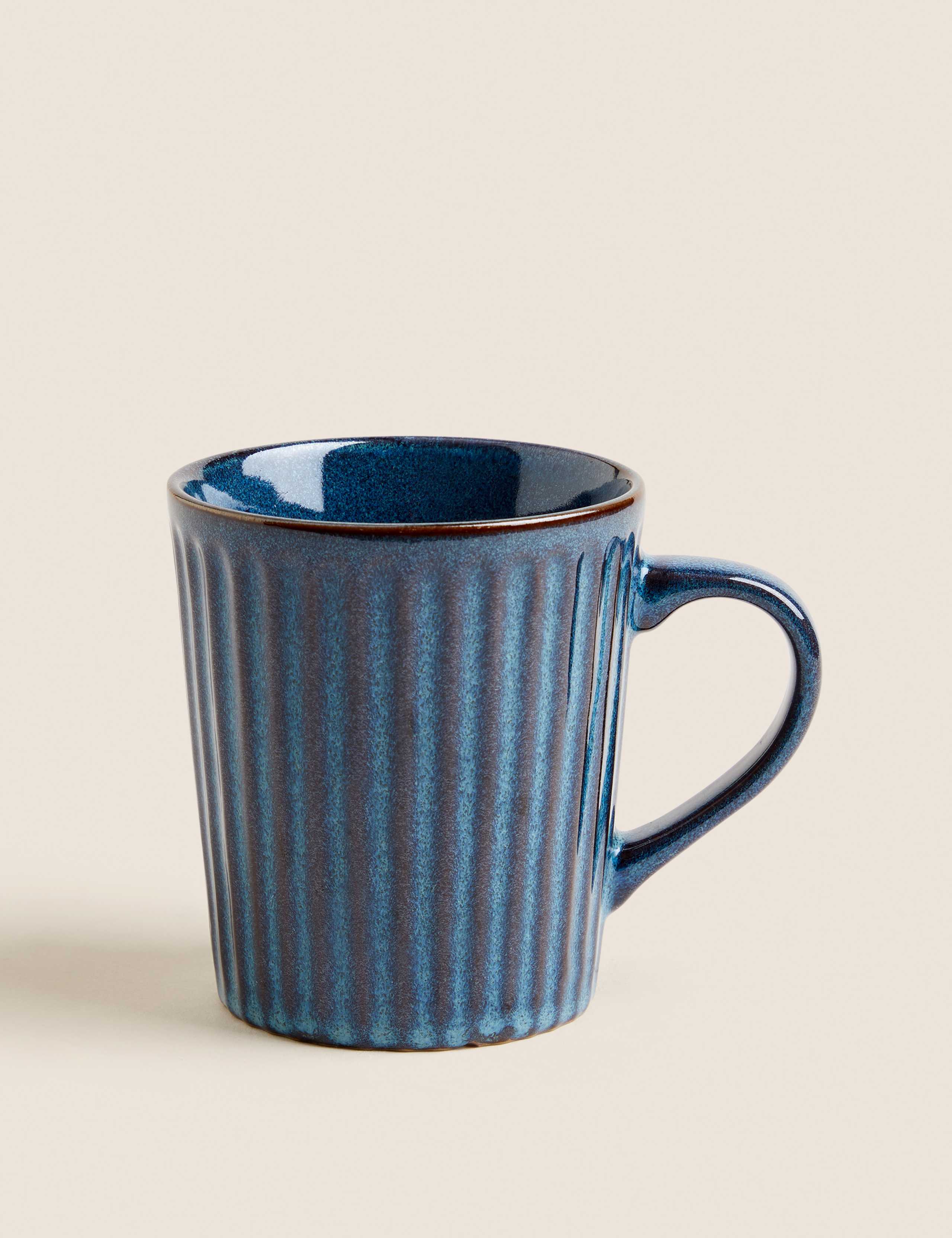 Ribbed Reactive Glaze Mug 1 of 3