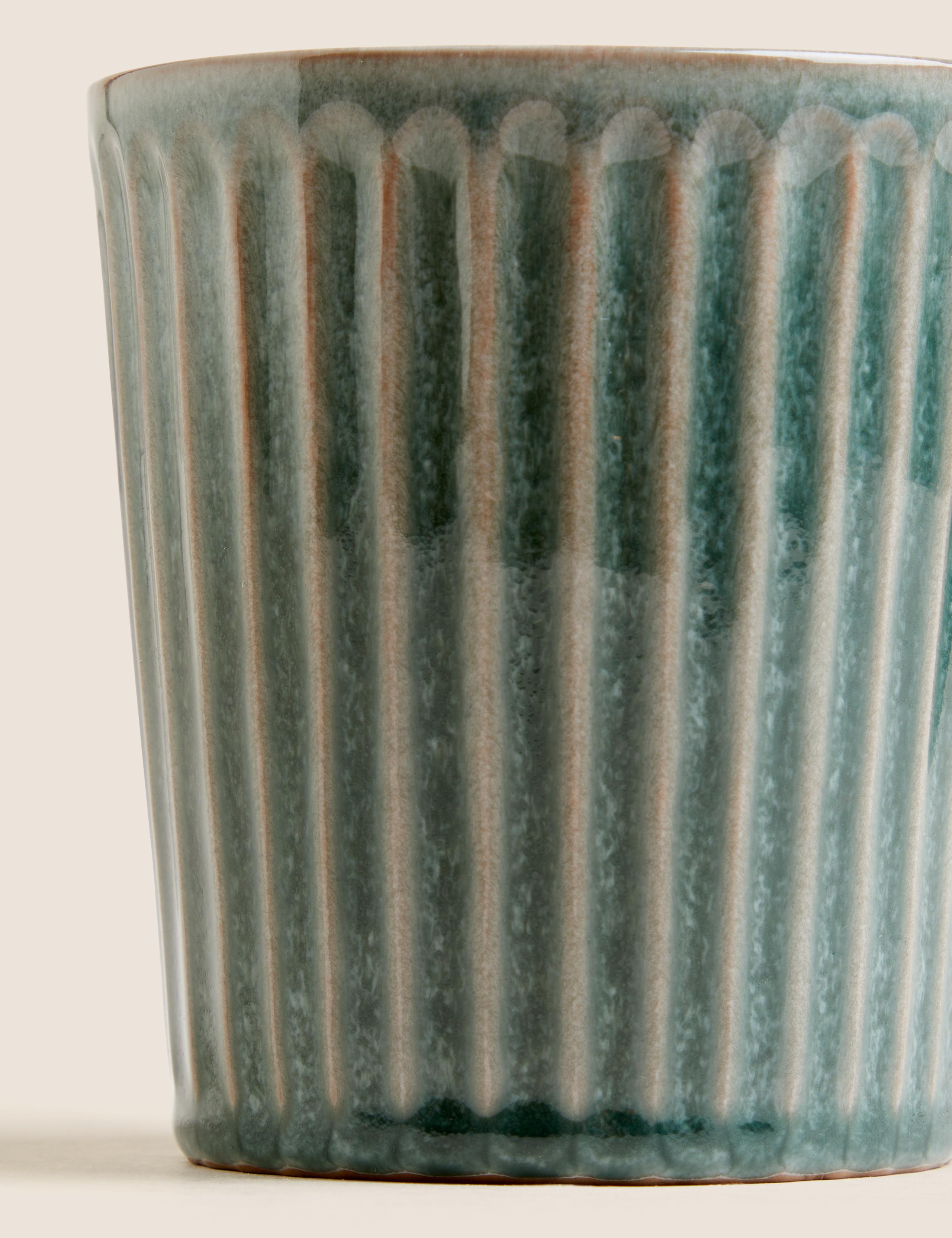 Ribbed Reactive Glaze Mug 2 of 3