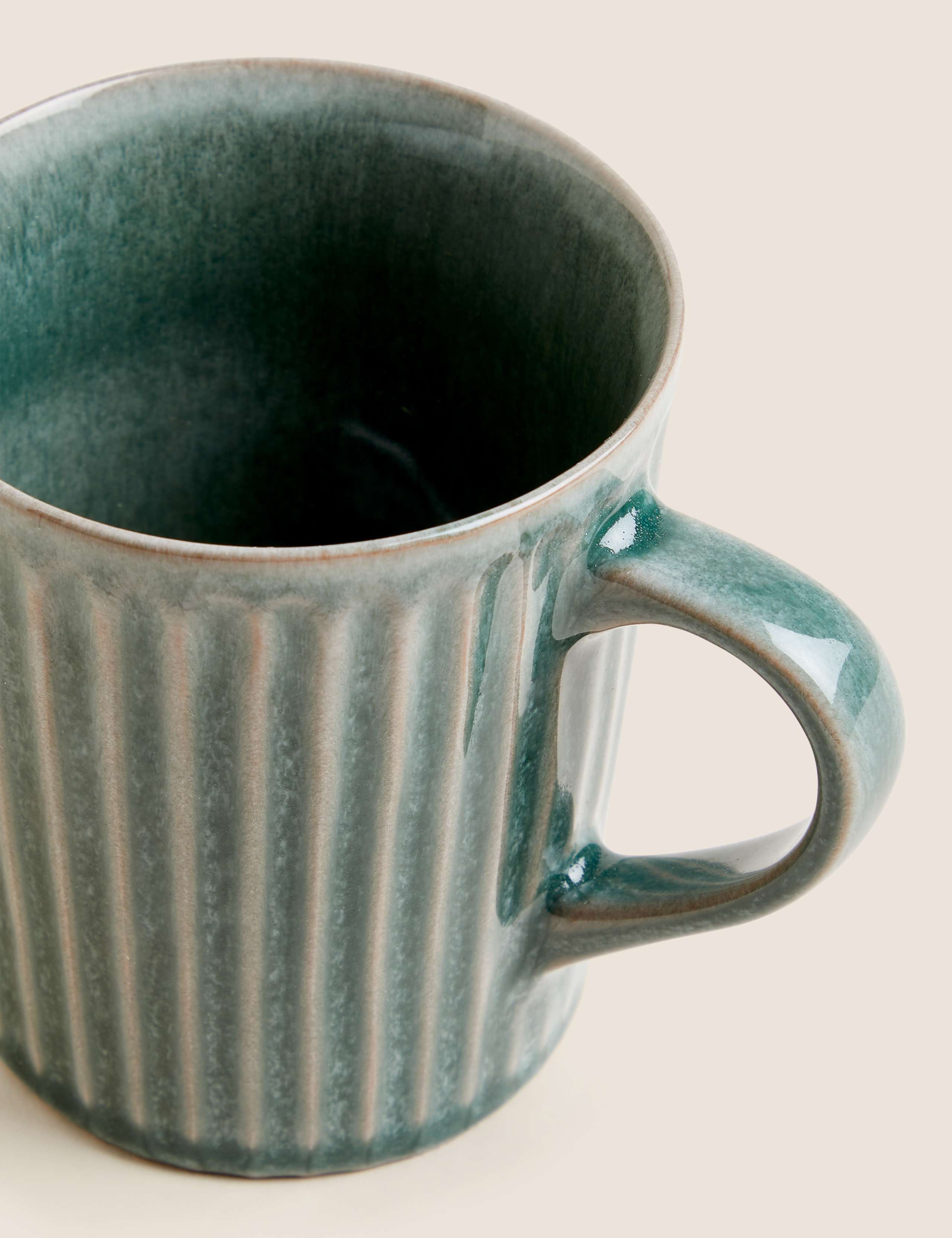 Ribbed Reactive Glaze Mug 3 of 3