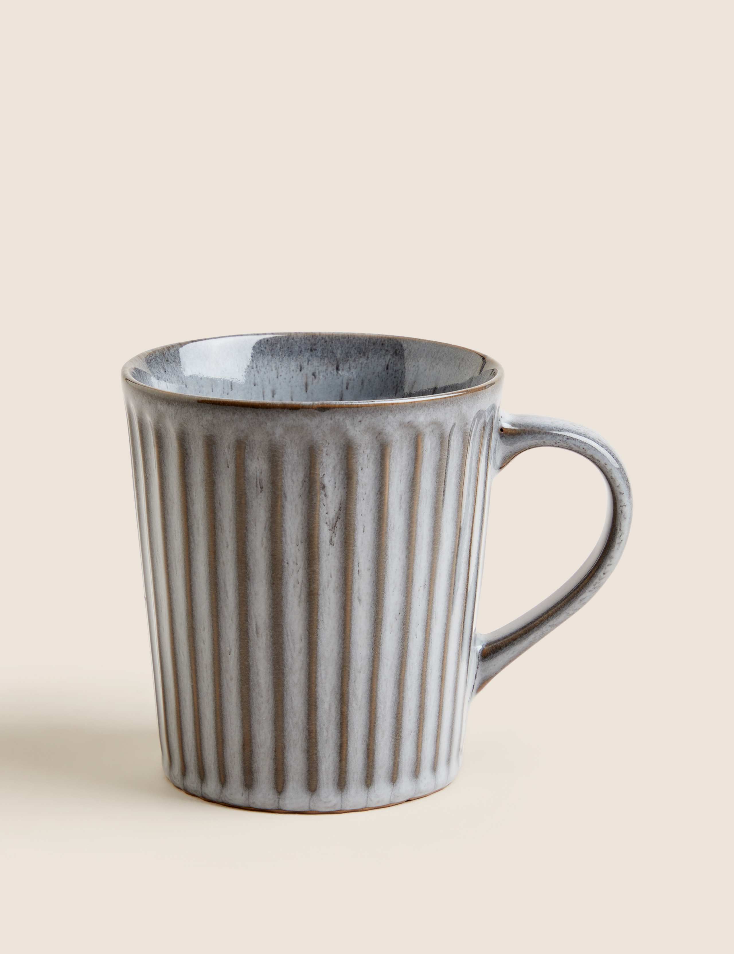 Ribbed Reactive Glaze Mug 1 of 3