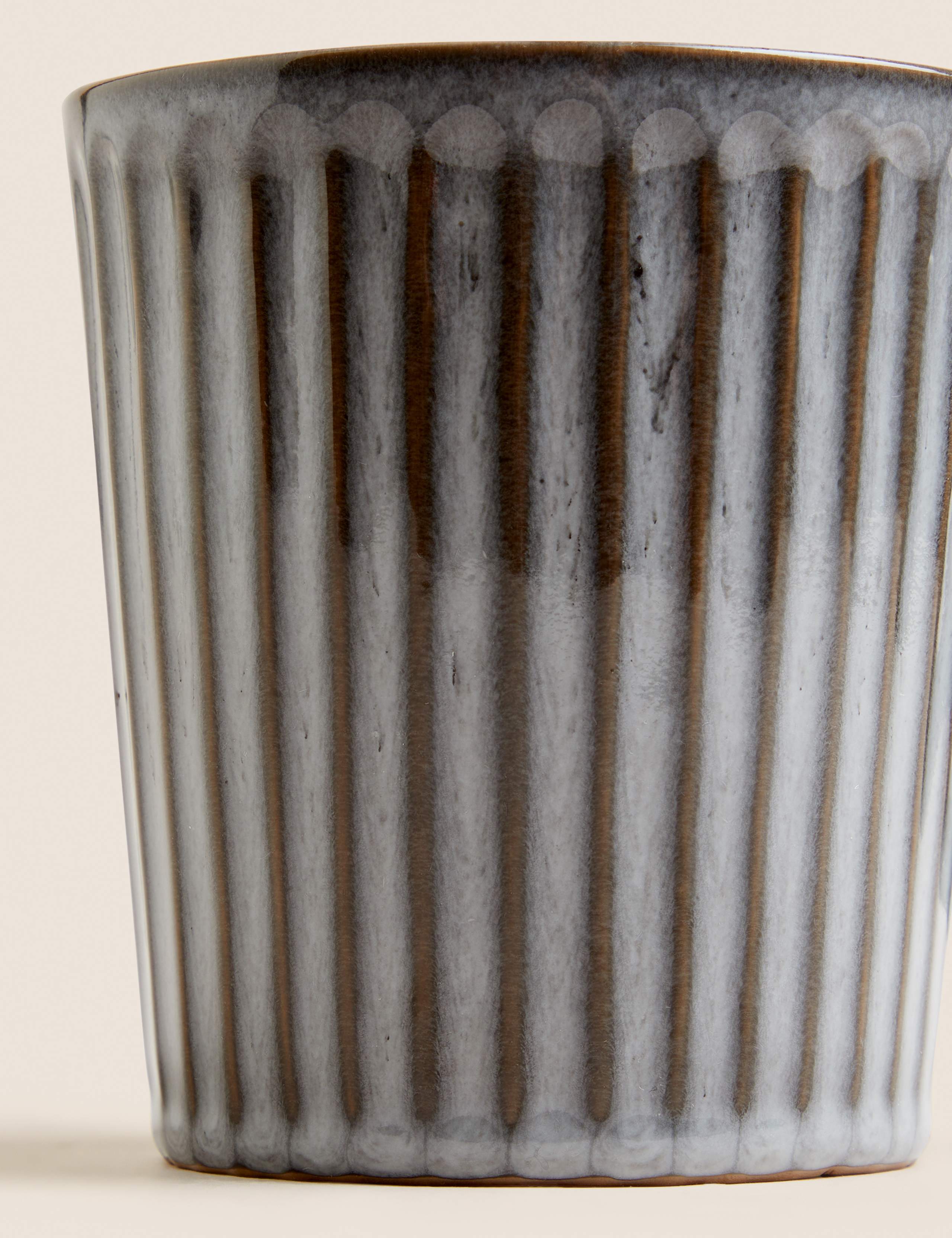 Ribbed Reactive Glaze Mug 2 of 3