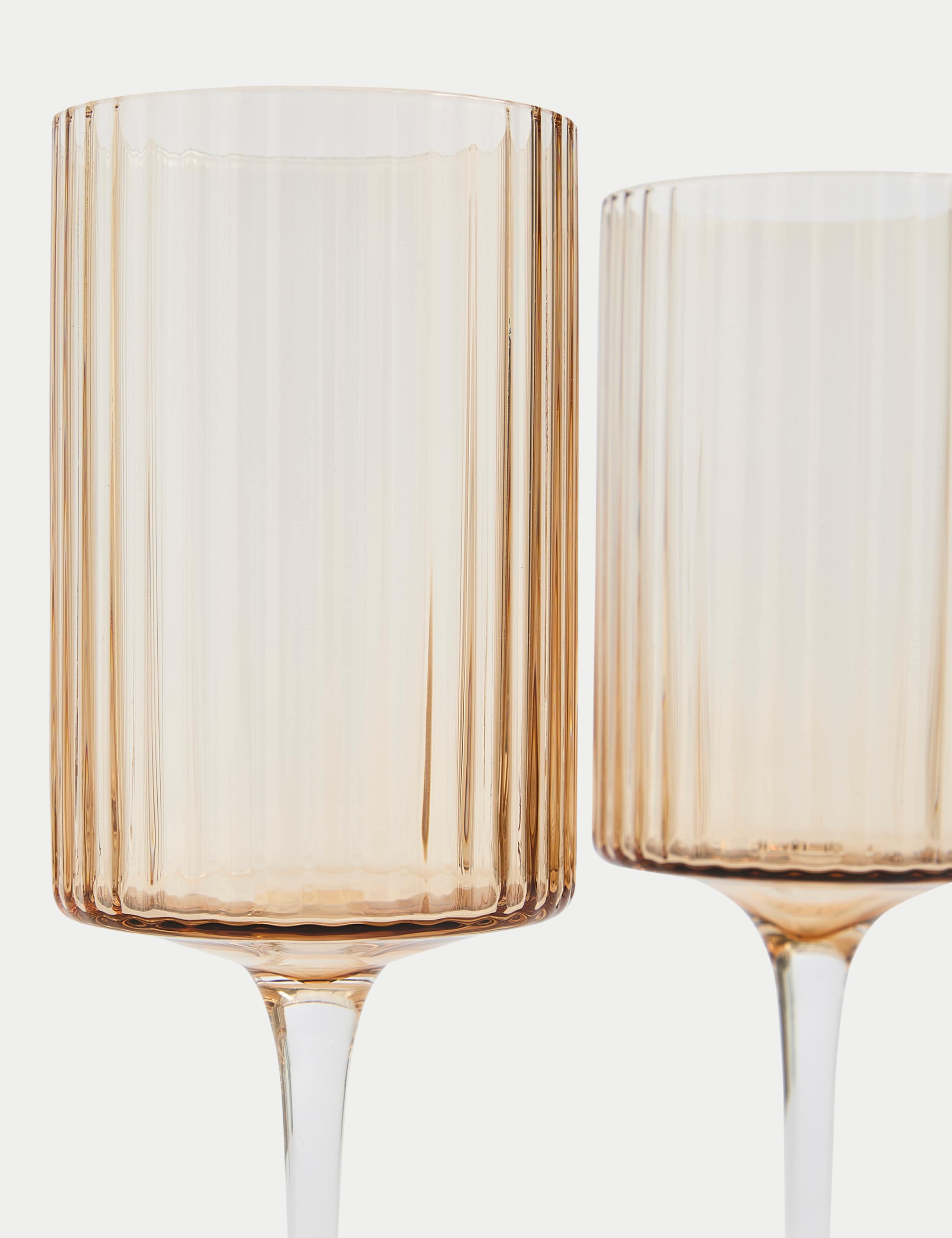 Set of 4 Handmade Celine Wine Glasses 3 of 5