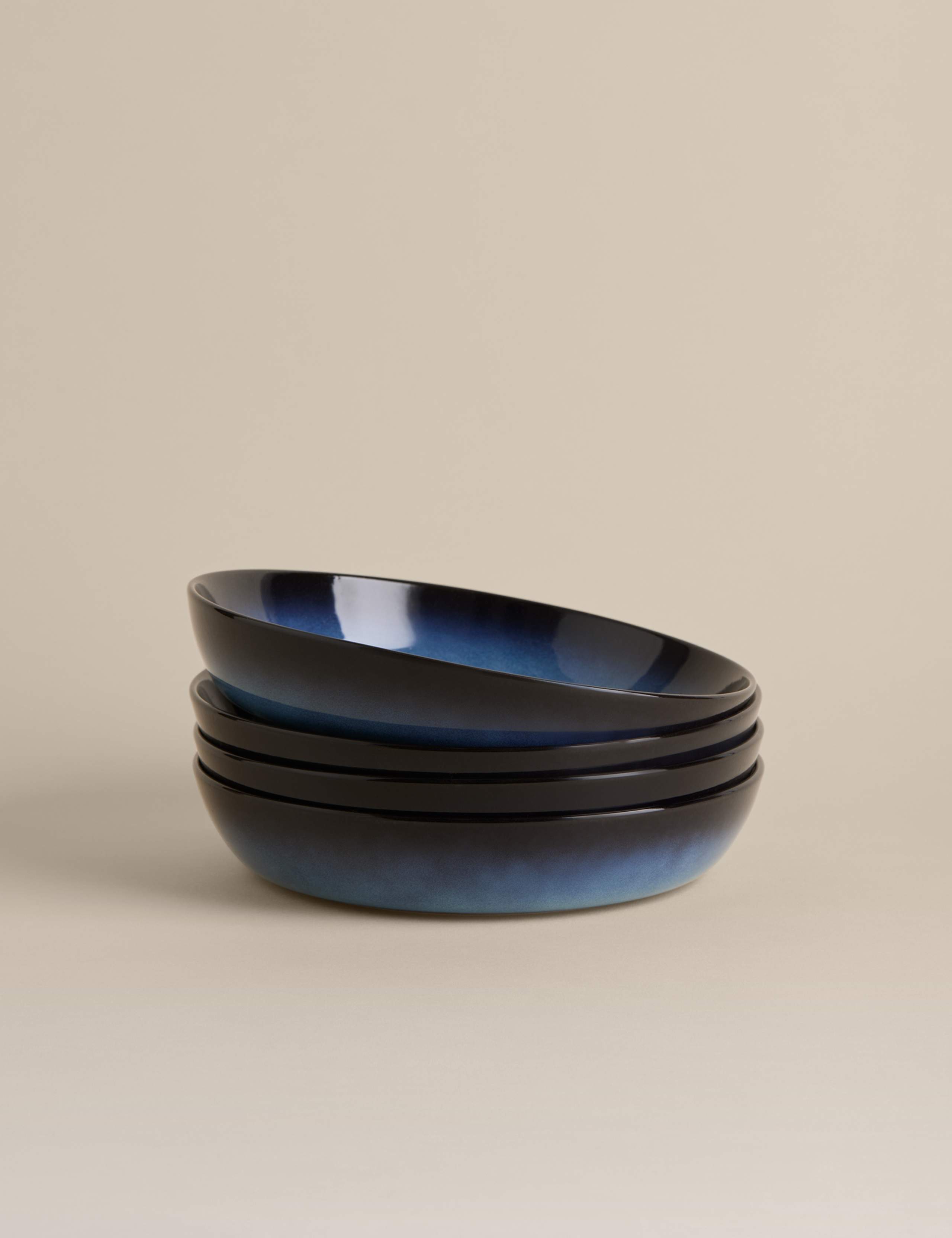 Set of 4 Amberley Reactive Pasta Bowls 1 of 4