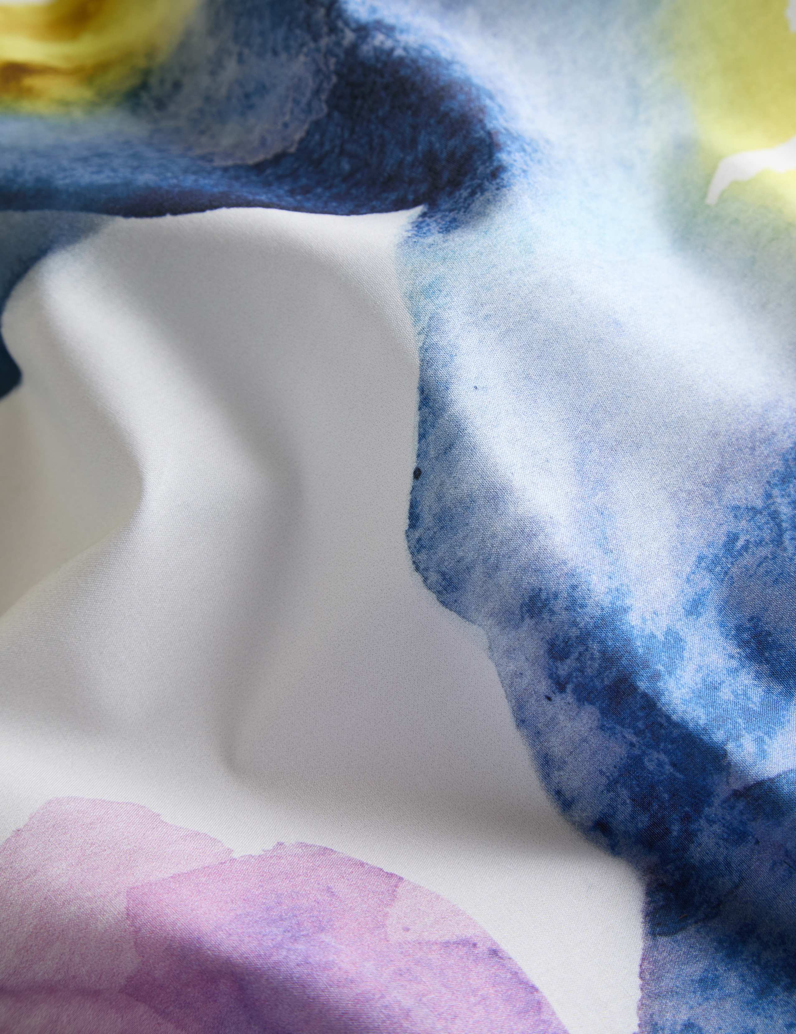 Pure Cotton Watercolour Floral Bedding Set 4 of 5